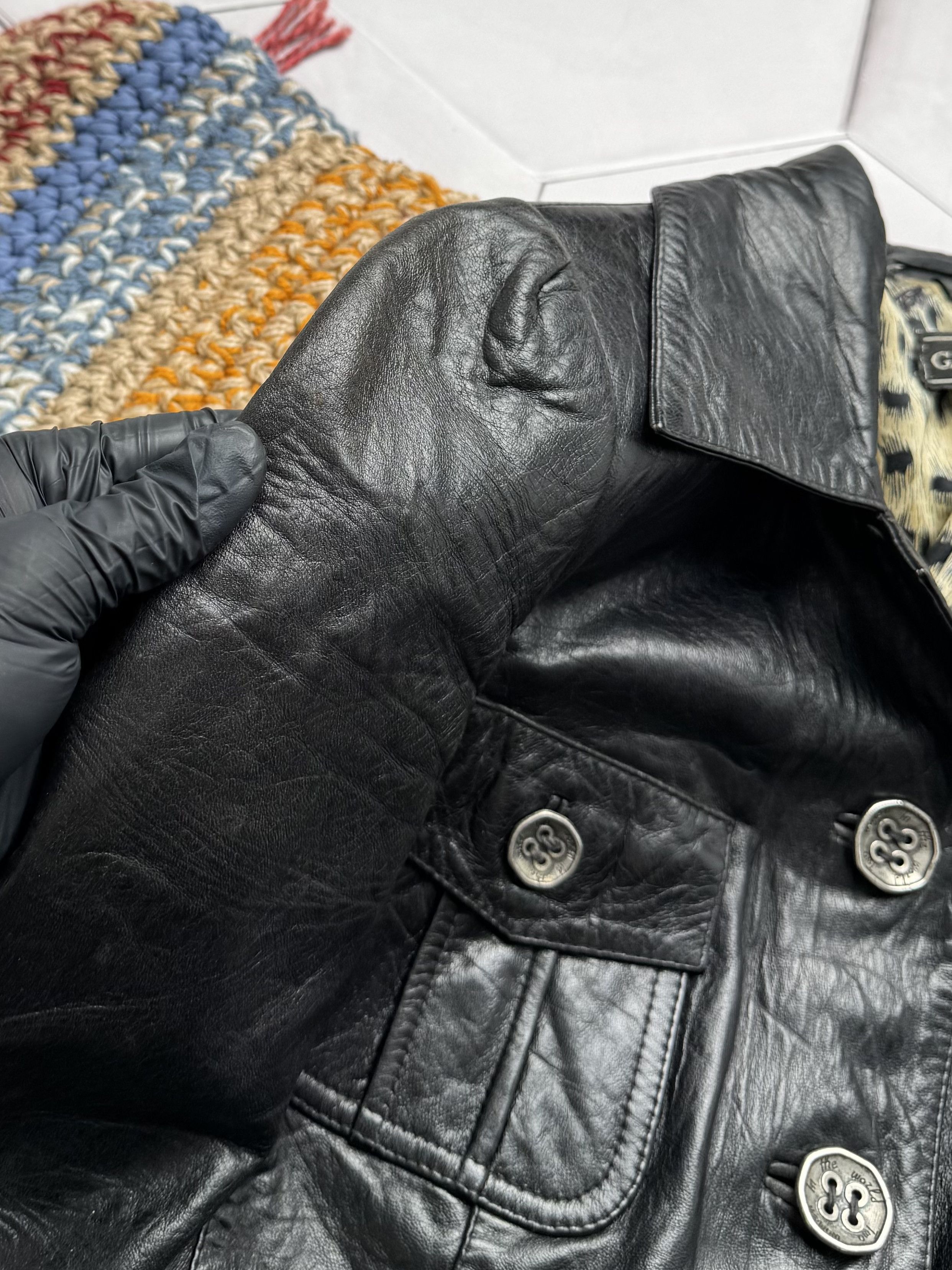 Vintage Vintage Leather Cropped Jacket (E4) Size S / US 4 / IT 40 - 6 Thumbnail