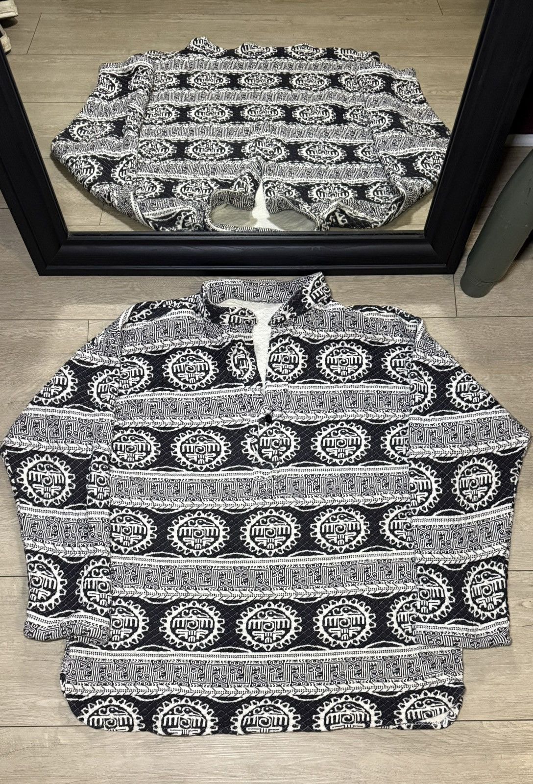 Other Vintage 1990s Aztec / Mayan All Over Print Crewneck Size US XL / EU 56 / 4 - 1 Thumbnail