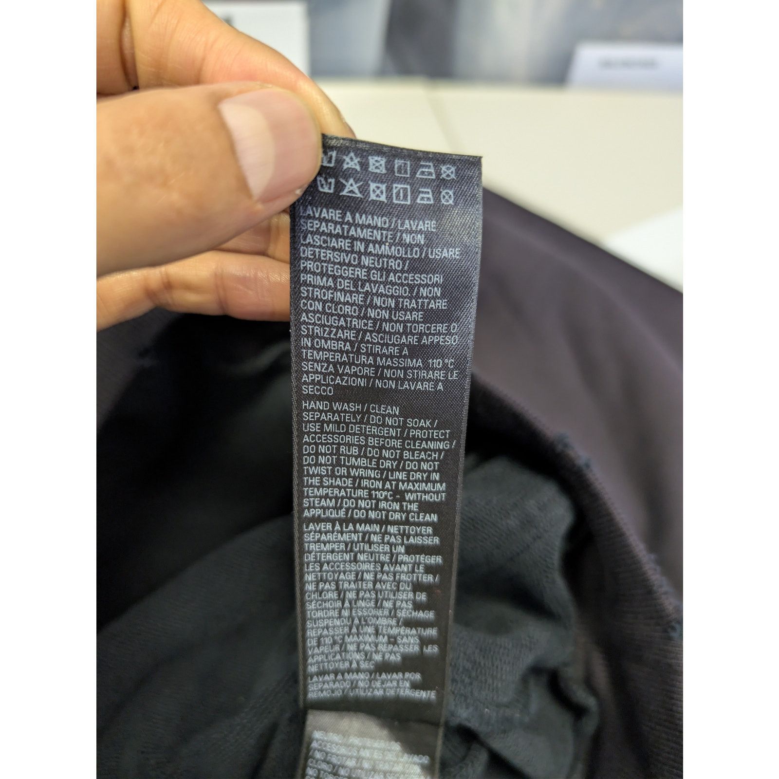 Balenciaga o1rshd1 Pierced Round Hoodie in Washed Black Size US M / EU 48-50 / 2 - 19 Thumbnail