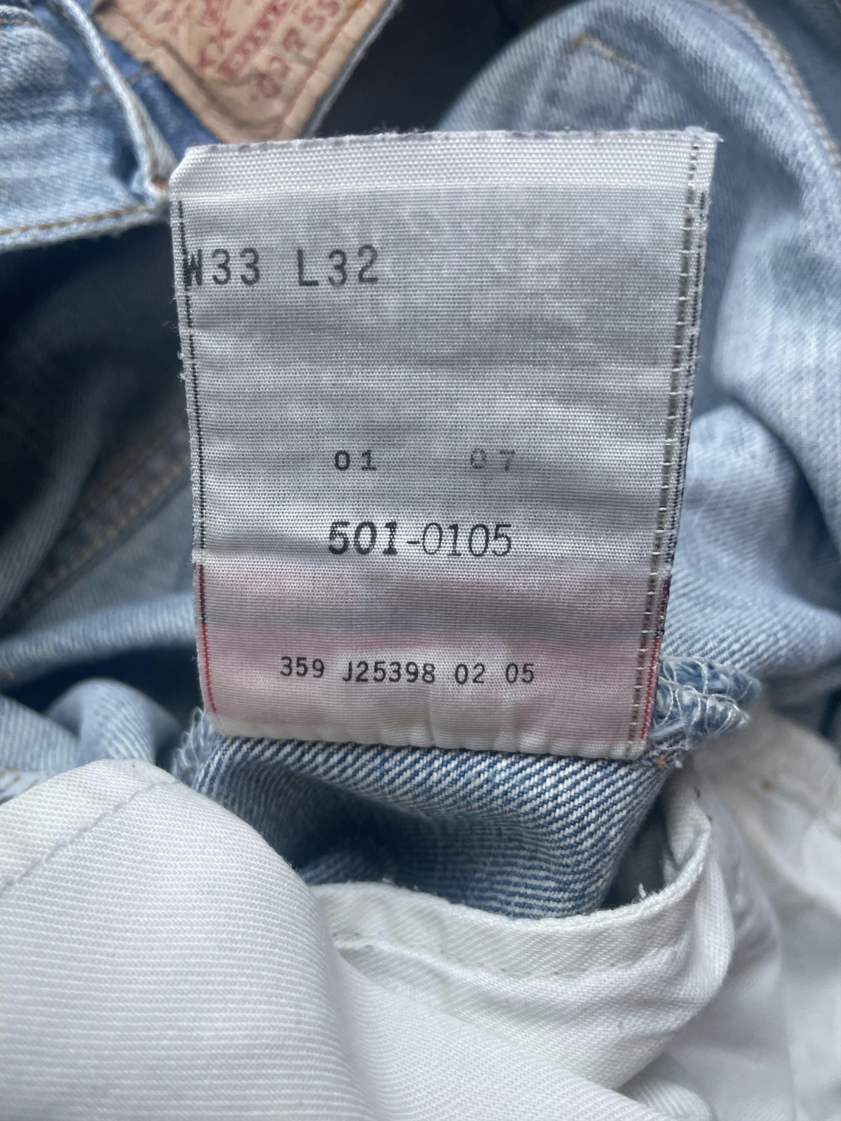 Levi's Vintage Levis 501 e 2005 Light Wash Blue Size US 32 / EU 48 - 8 Thumbnail