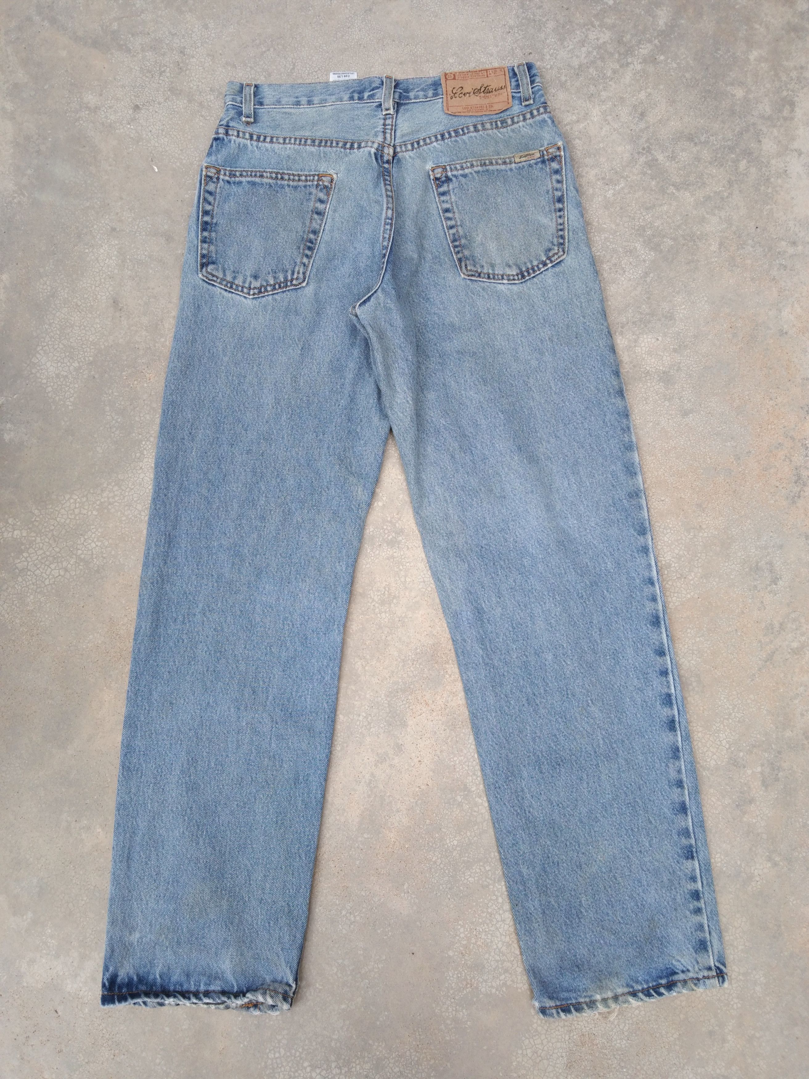 Levi's Vintage Levi's Signature Relaxed Straight Leg Jeans 29x30 Size US 29 - 2 Thumbnail