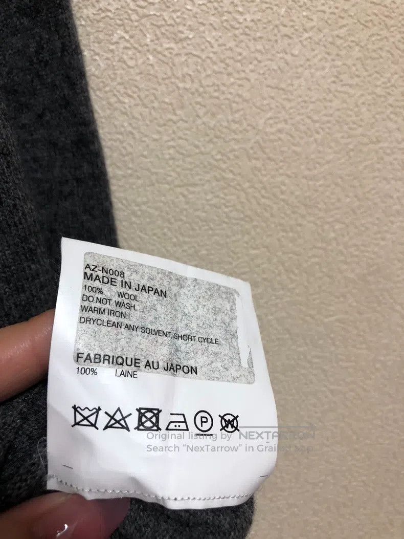Comme des Garcons Comme Des Garcons Gray Black Heart Wool Cardigan Jacket Size XXL / US 16-18 / IT 52-54 - 8 Thumbnail