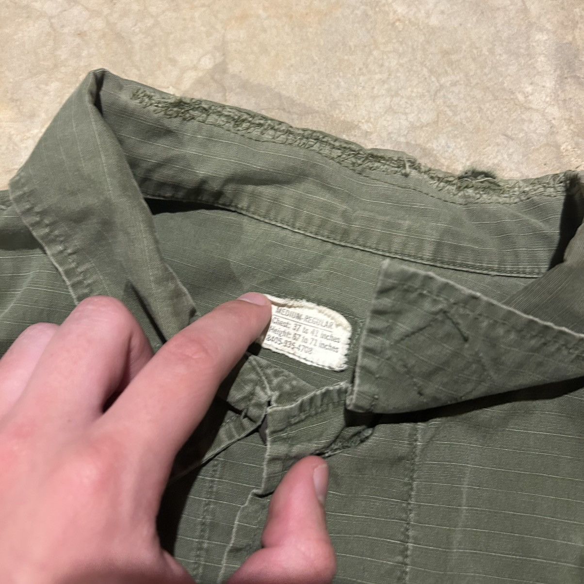 Vintage Vintage OG-107 Vietnam War Ripstop Poplin Slant Pocket Shirt Size US M / EU 48-50 / 2 - 7 Thumbnail