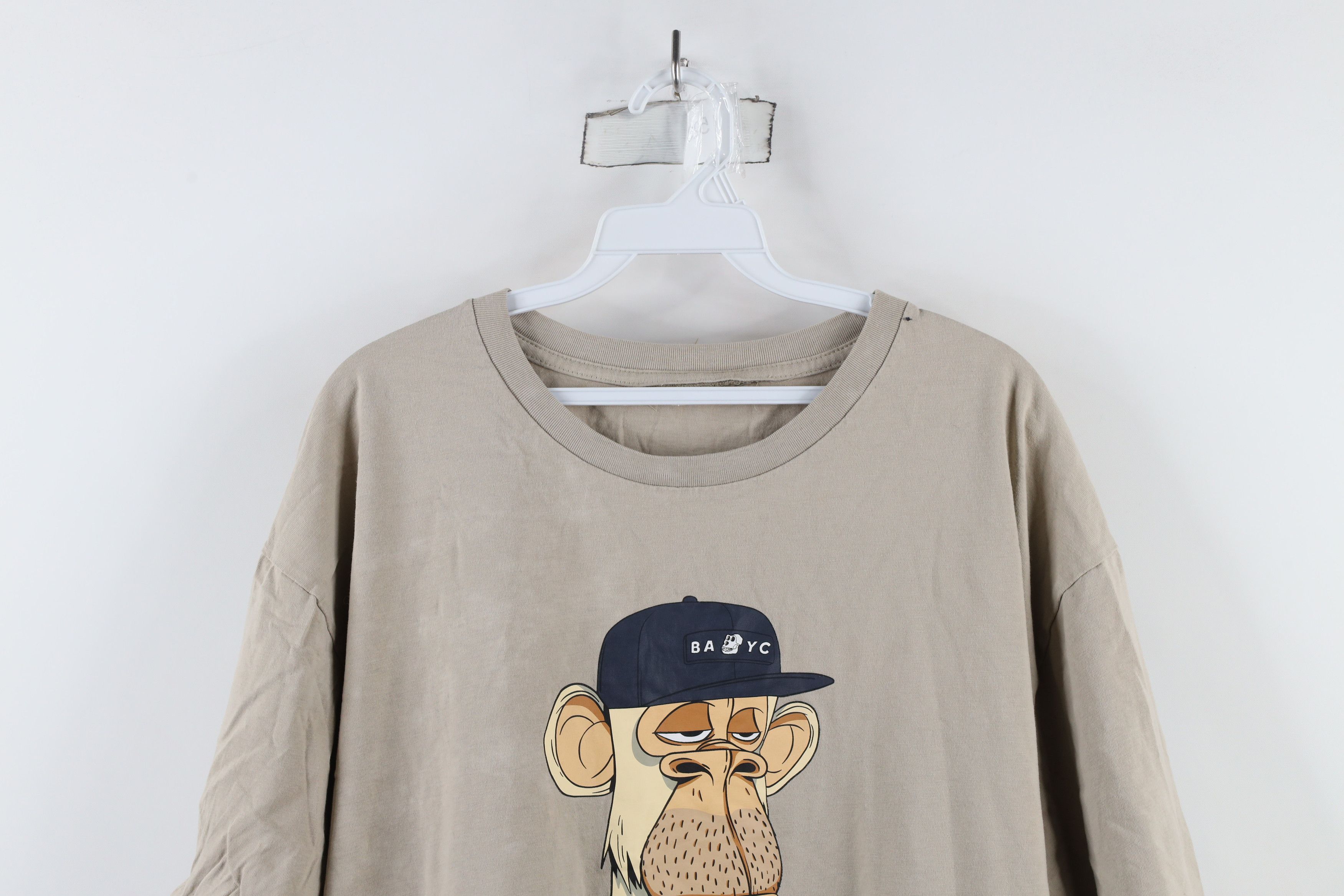 Vintage Bored Ape Yacht Club NFT Crypto US Army T-Shirt Beige Size US M / EU 48-50 / 2 - 2 Thumbnail