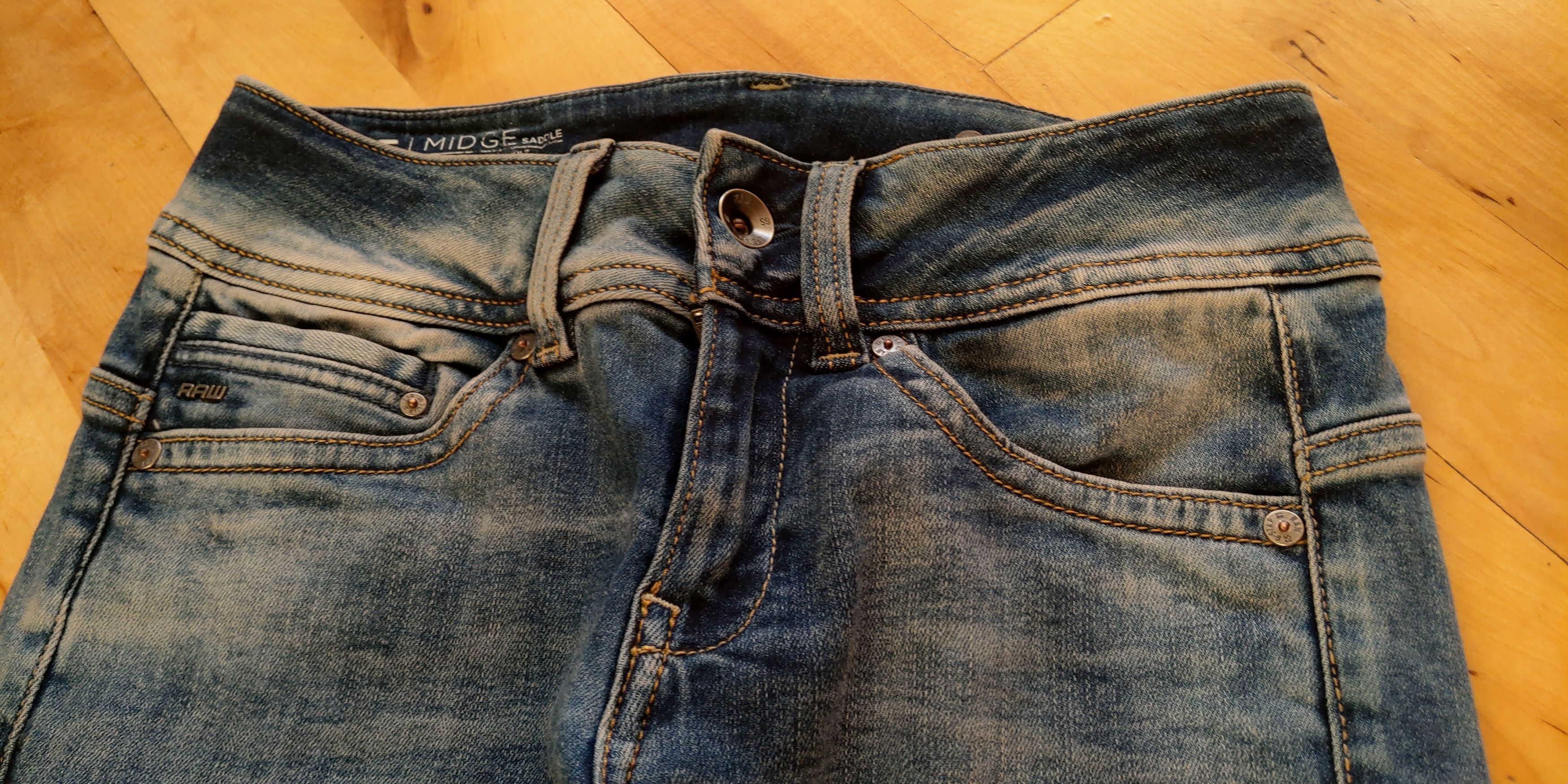 G-Star Flared Bootcut Skinny Stacked Pants Bell Bottom Denim 27 Size US 27 - 9 Thumbnail