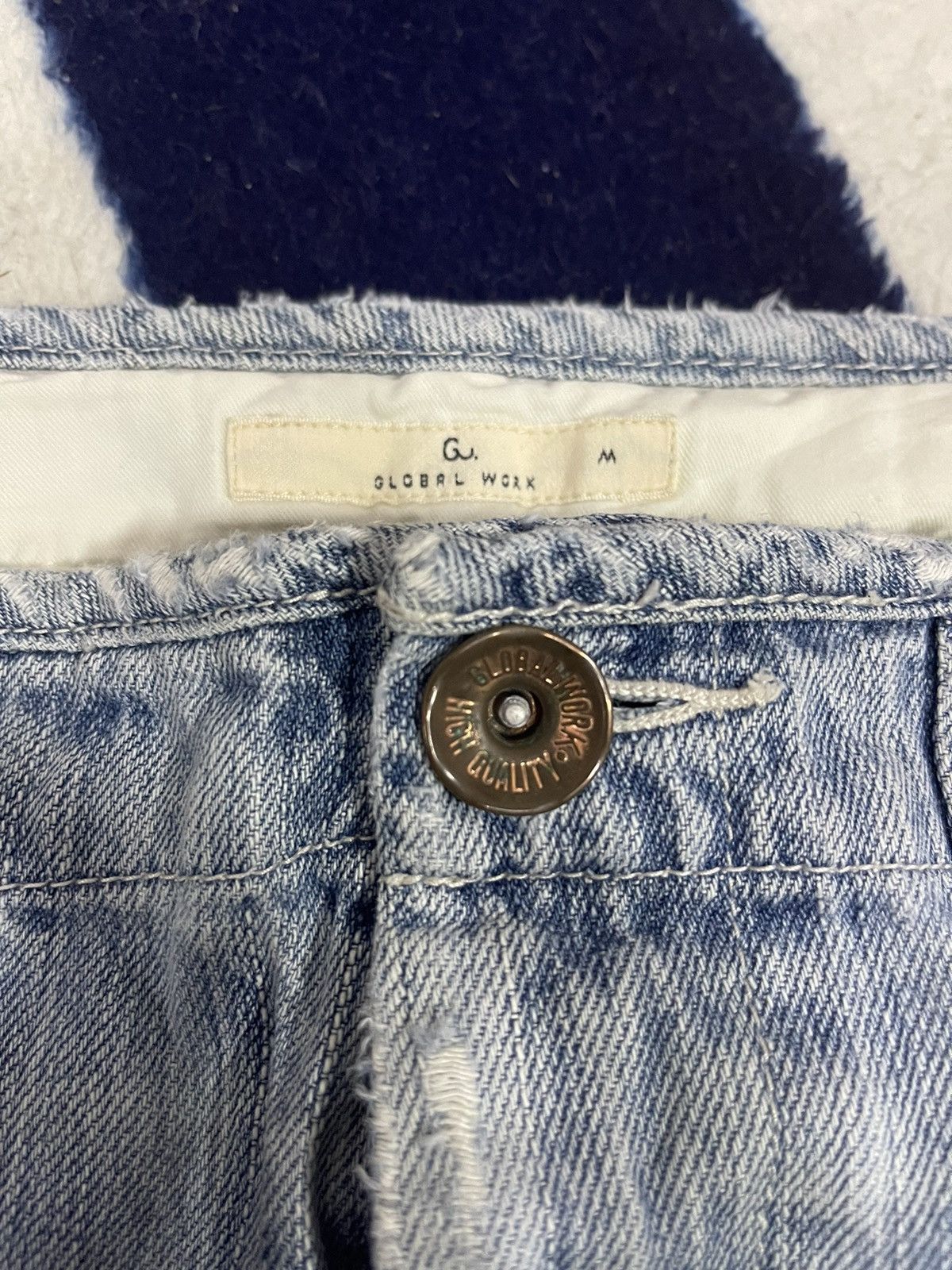 Global Work × Japanese Brand Global Work Distressed Jeans (13) Size US 36 / EU 52 - 10 Thumbnail