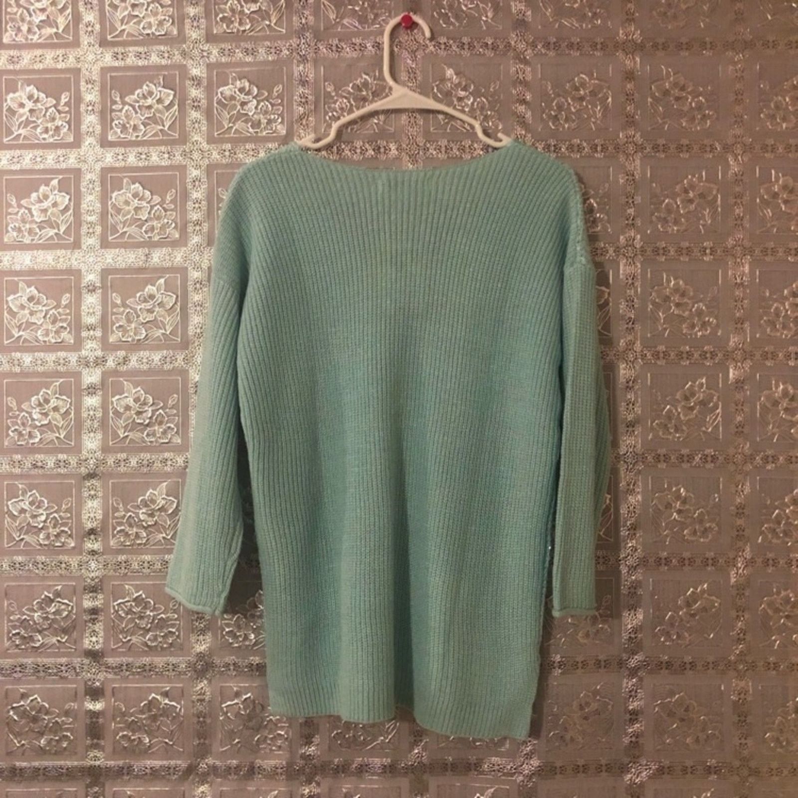 Ellen Tracy NWT Company Ellen Tracy Green Embellished Sweater Size M / US 6-8 / IT 42-44 - 5 Thumbnail