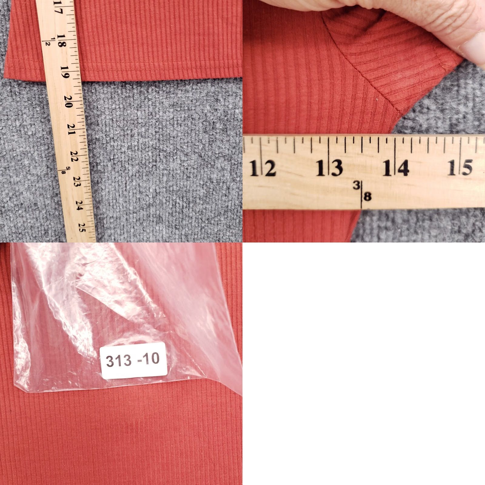 Vintage Rue21 T-Shirt Womens XS Red Cropped Henley Short Sleeve Ribbed Polyester Blend Size XS / US 0-2 / IT 36-38 - 8 Thumbnail