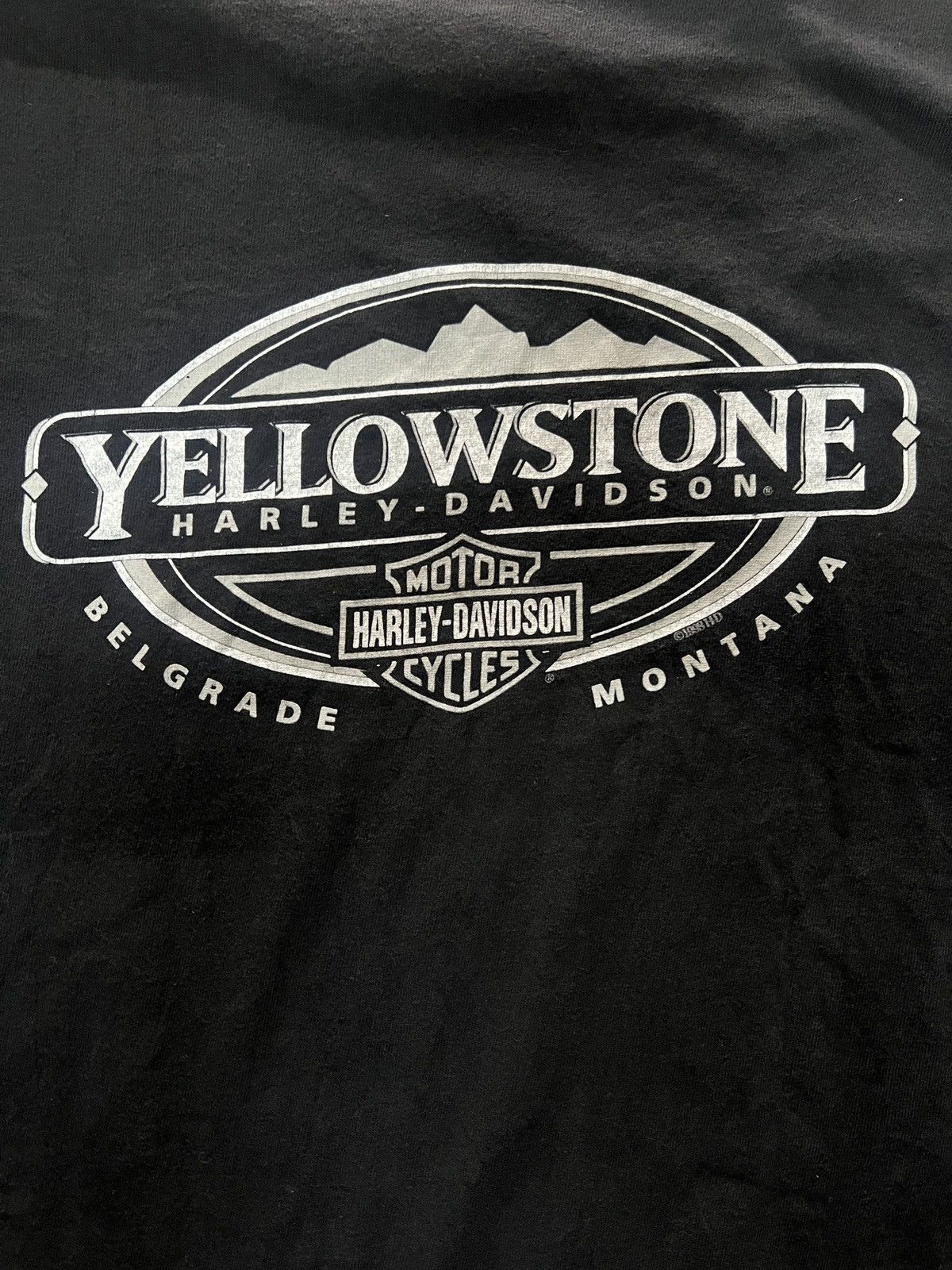 Harley Davidson Harley Davidson Men's Black and White T-shirt Size US XL / EU 56 / 4 - 7 Thumbnail
