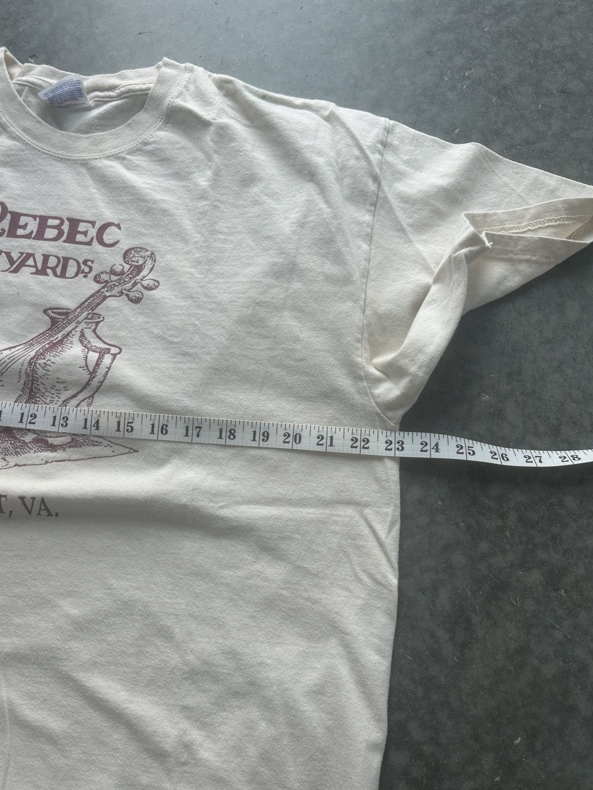 Hanes × Vintage Vintage 90s Rebec Vineyards Wine Quote Graphic Tee Size US XL / EU 56 / 4 - 10 Thumbnail