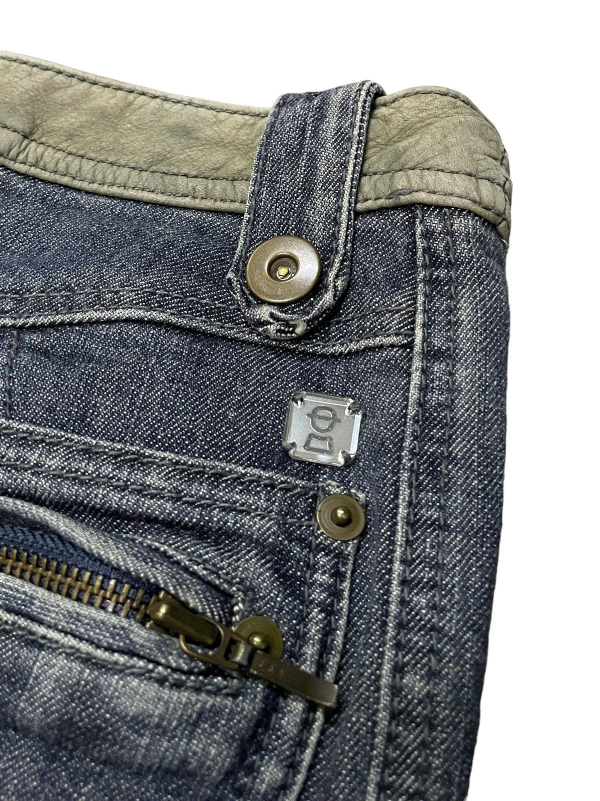 Hysteric Glamour × In The Attic × semanticdesign Studio Picone Asymmetrical Hybrid Flared Jeans Size US 28 / EU 44 - 18 Thumbnail
