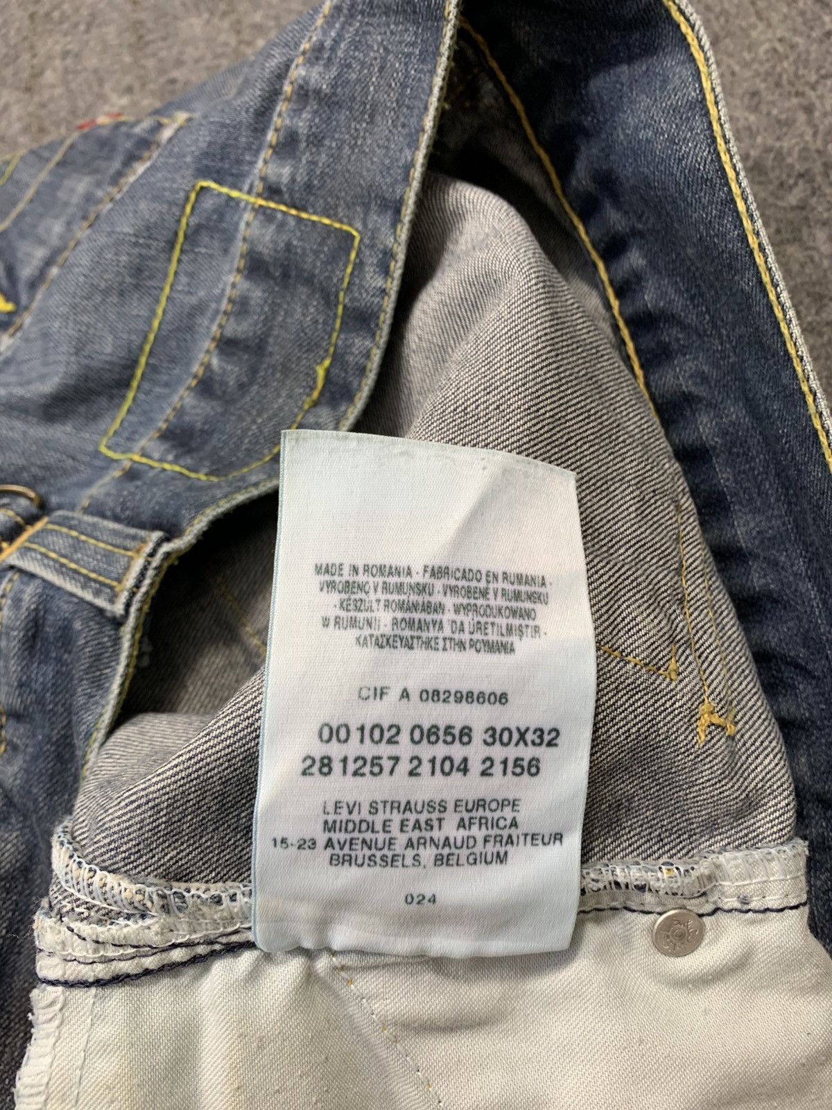 Levi's Rare Levis Europe 102 Uomo Twisted Denim Baggy Knee Padded Size US 30 / EU 46 - 10 Thumbnail