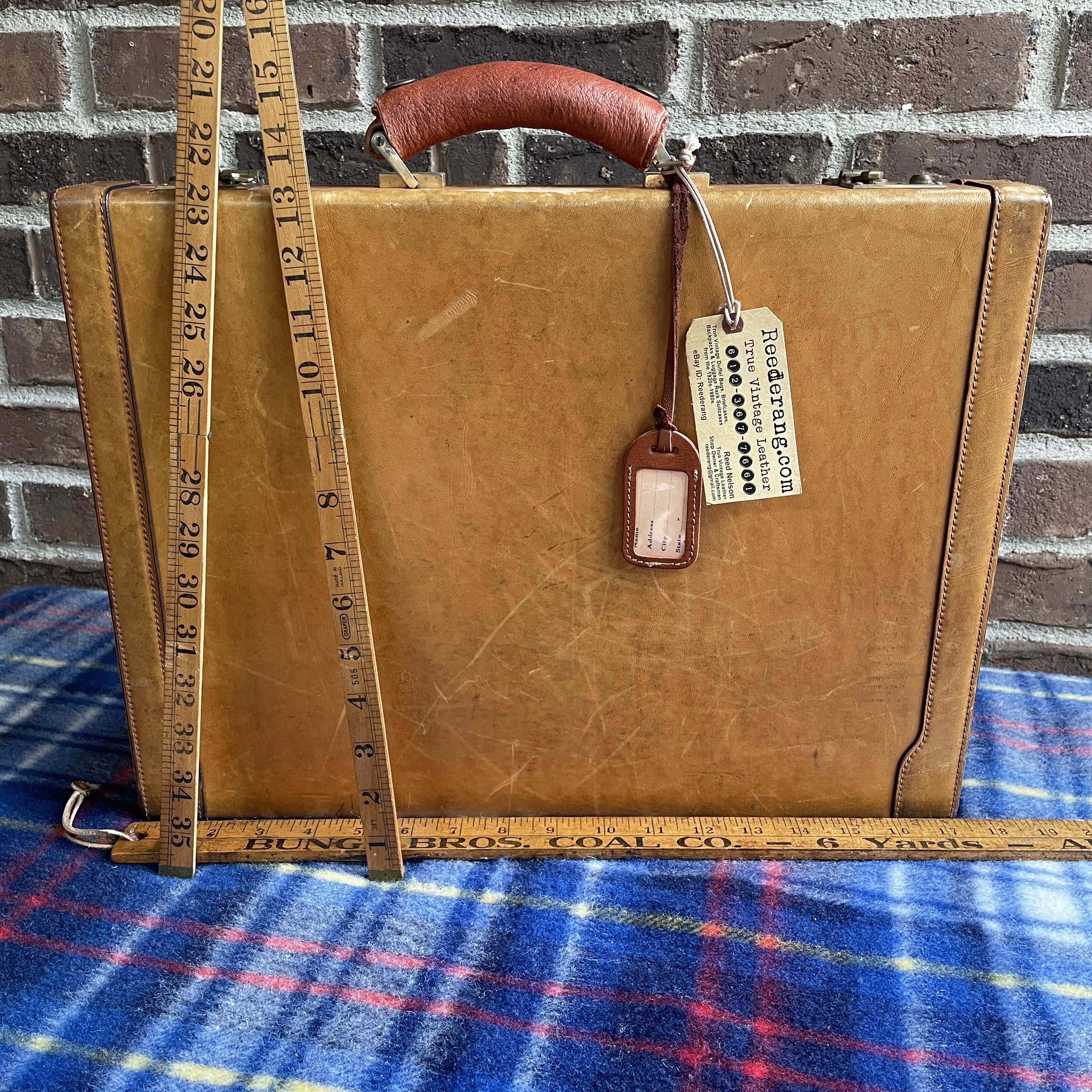 Mark Cross RARE VTG 70s MARK CROSS LEATHER ATTACHE BAG R$2898 Size ONE SIZE - 1 Thumbnail