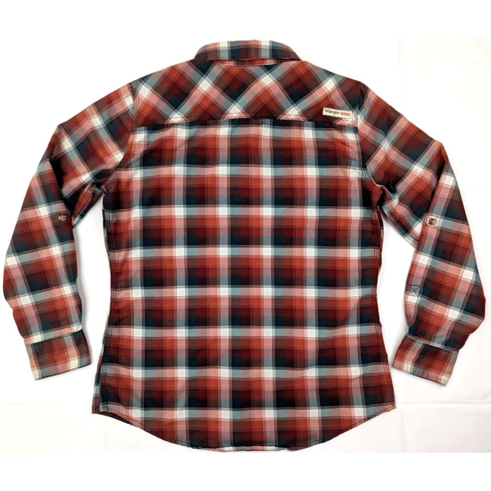 Wrangler Wrangler Shirt Lot x 3 Women S Plaid Button-Up Cotton Red Blue Gray Fall Winter Casual Workwear Size S / US 4 / IT 40 - 7 Thumbnail