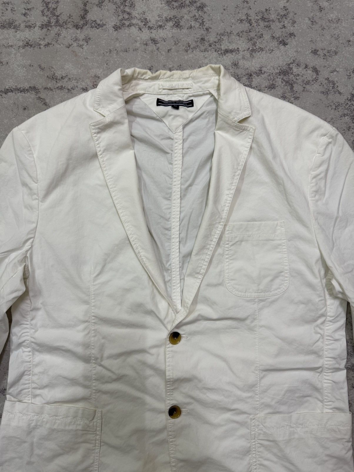 Tommy Hilfiger Tommy Hilfiger Open Colar Blazer Jacket Cotton Size US M / EU 48-50 / 2 - 6 Thumbnail