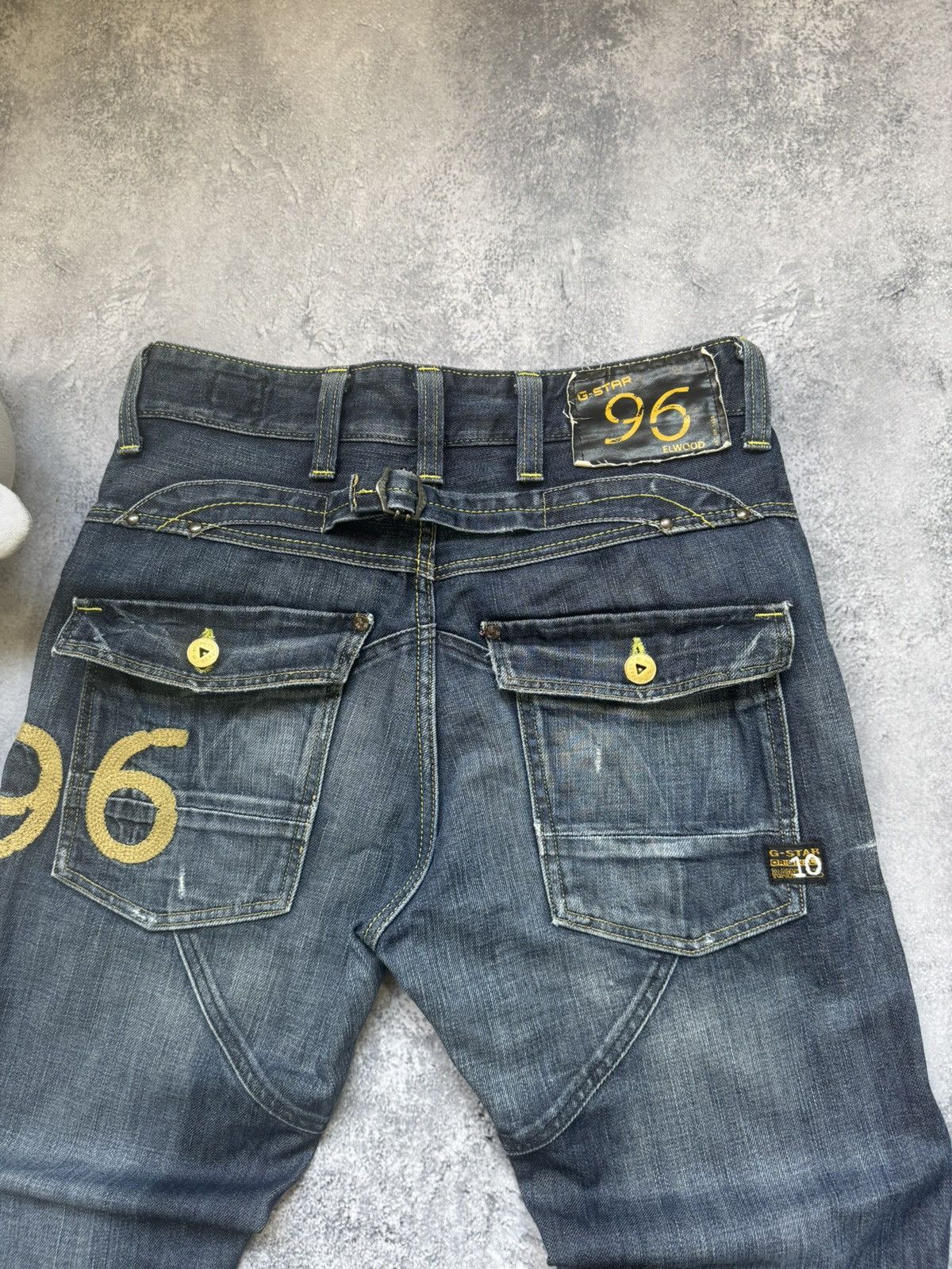 G-Star G-Star RAW 96 Elwood 5620 Heritage Embro Buckle Jeans Size US 31 - 3 Thumbnail
