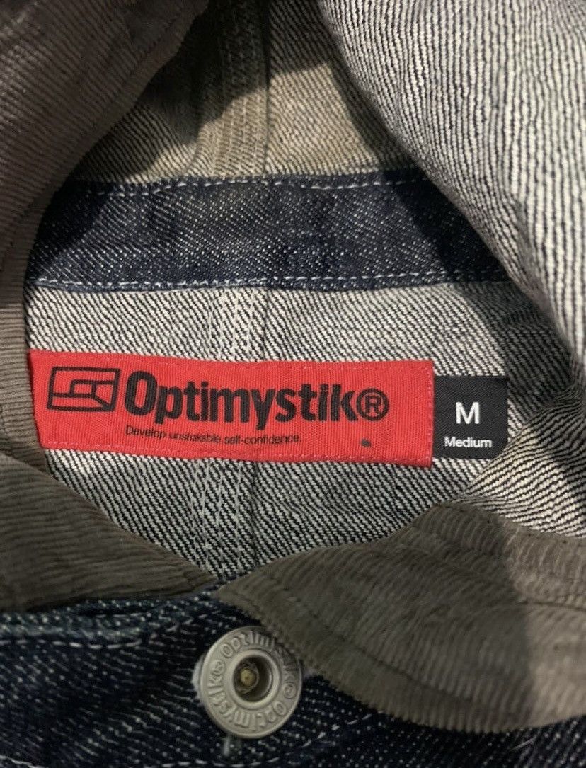 Japanese Brand × Vintage Vintage Optymystic Hooded Denim Jacket Size US M / EU 48-50 / 2 - 10 Thumbnail