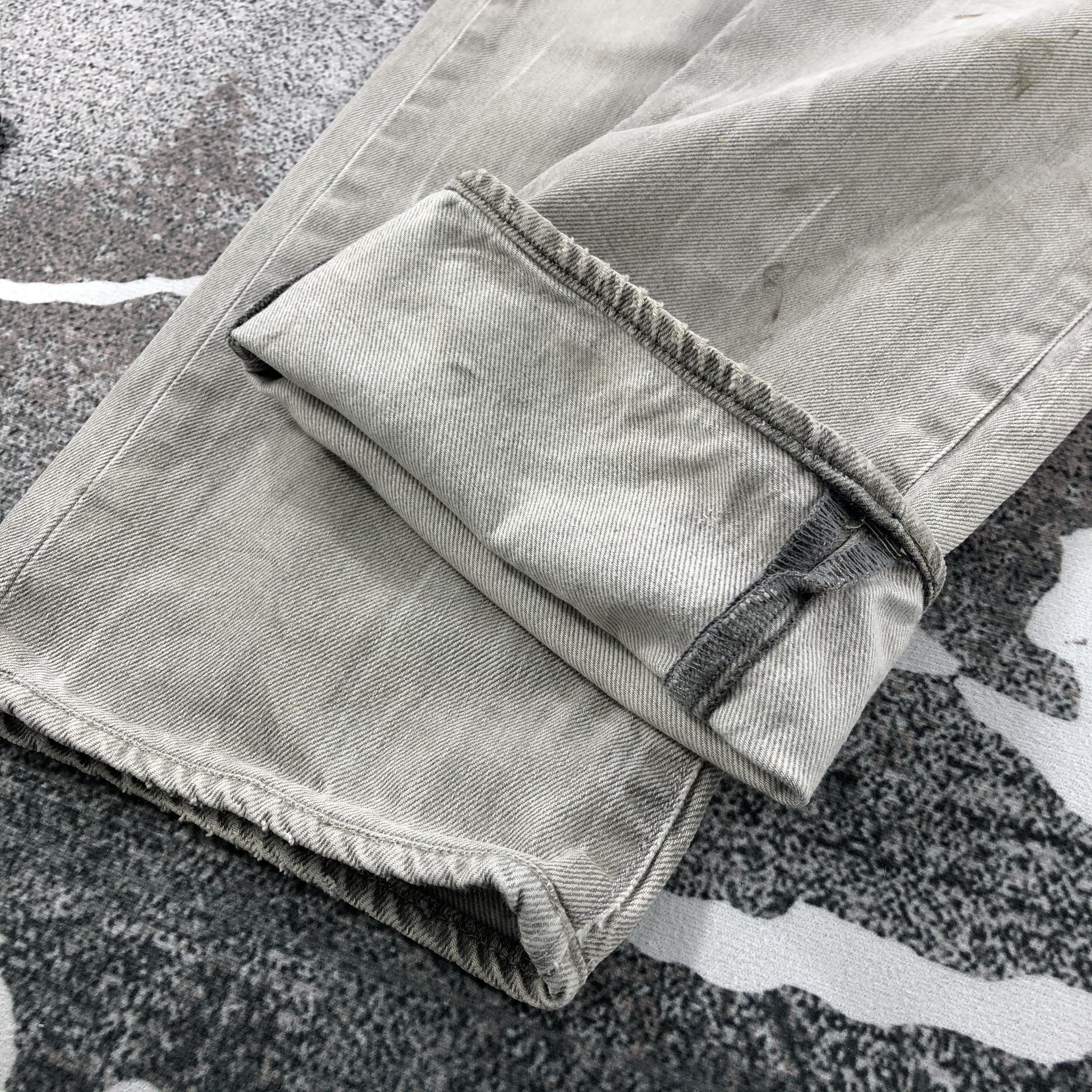 Levi's Vintage Levi's 513 Jeans Faded Gray Distressed Denim KJ662 Size US 34 / EU 50 - 6 Thumbnail