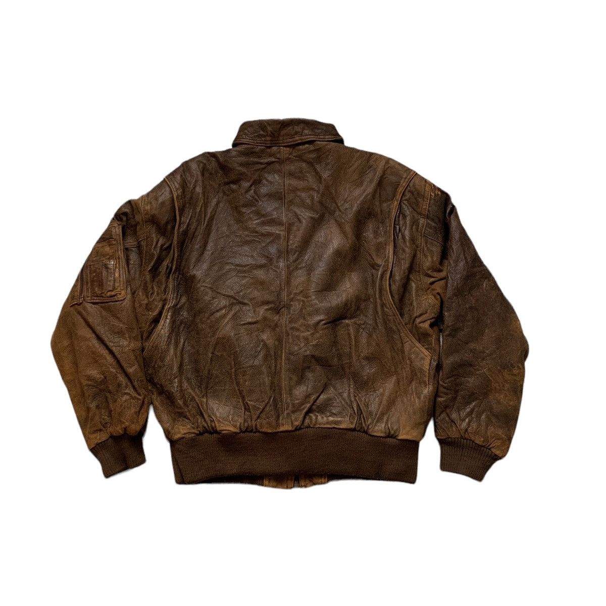 Kadoya Vtg Kadoya Force Macee Bomber Leather Moto Jacket Size US L / EU 52-54 / 3 - 5 Thumbnail