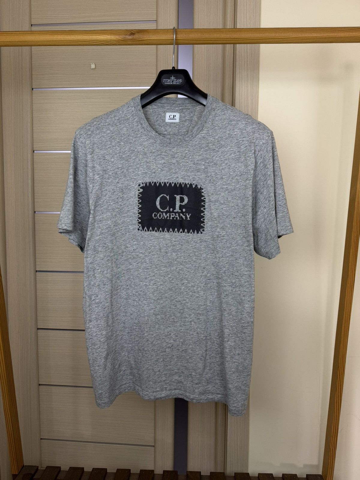 C.P. Company C.P. Company Jersey Box Logo Label Short Sleeve T Shirt Size US XL / EU 56 / 4 - 1 Thumbnail