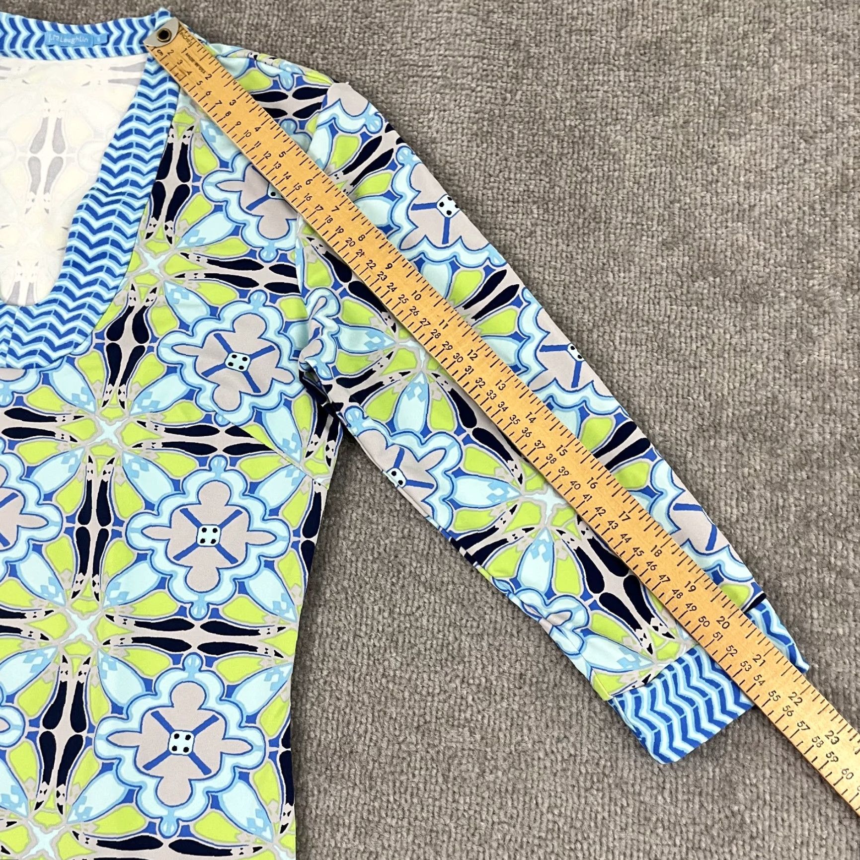 J.McLaughlin J. McLaughlin Sheath Dress Womens Small MultiColor Abstract Catalina Cloth Mini Size S / US 4 / IT 40 - 4 Thumbnail