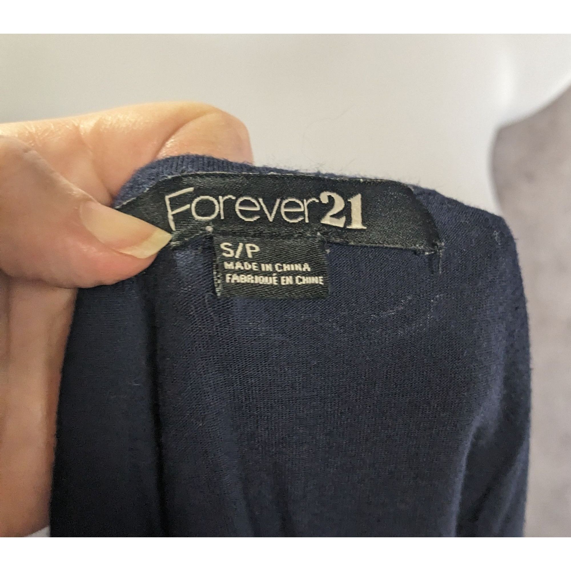 Forever 21 Forever 21 Navy Lace Short-Sleeve Bodycon Dress Small Size S / US 4 / IT 40 - 3 Thumbnail