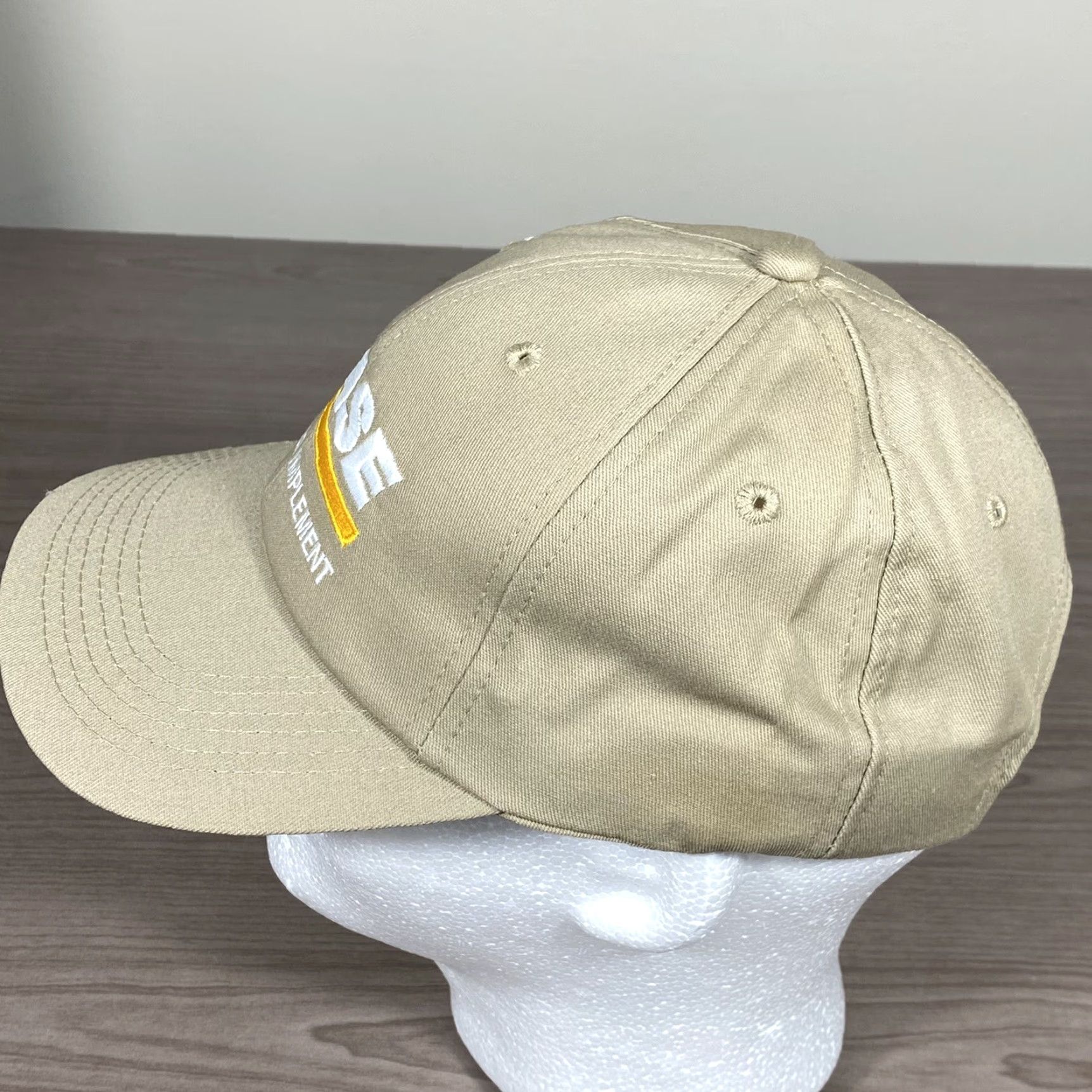 Vintage Legendary Hat Cap Beige Strap Back Adjustable Made In USA Baseball Cap Men Twill Cotton Logo Adjustable Rare Case Triebold Implement Cap Size ONE SIZE - 3 Thumbnail