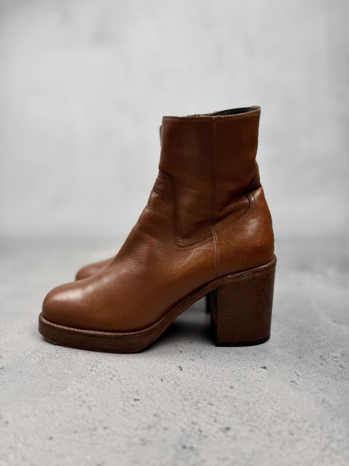 Officine Creative Officine Creative Leather Ankle Boots Artisan Heeled Boots Size US 9 / IT 39 - 1 Thumbnail