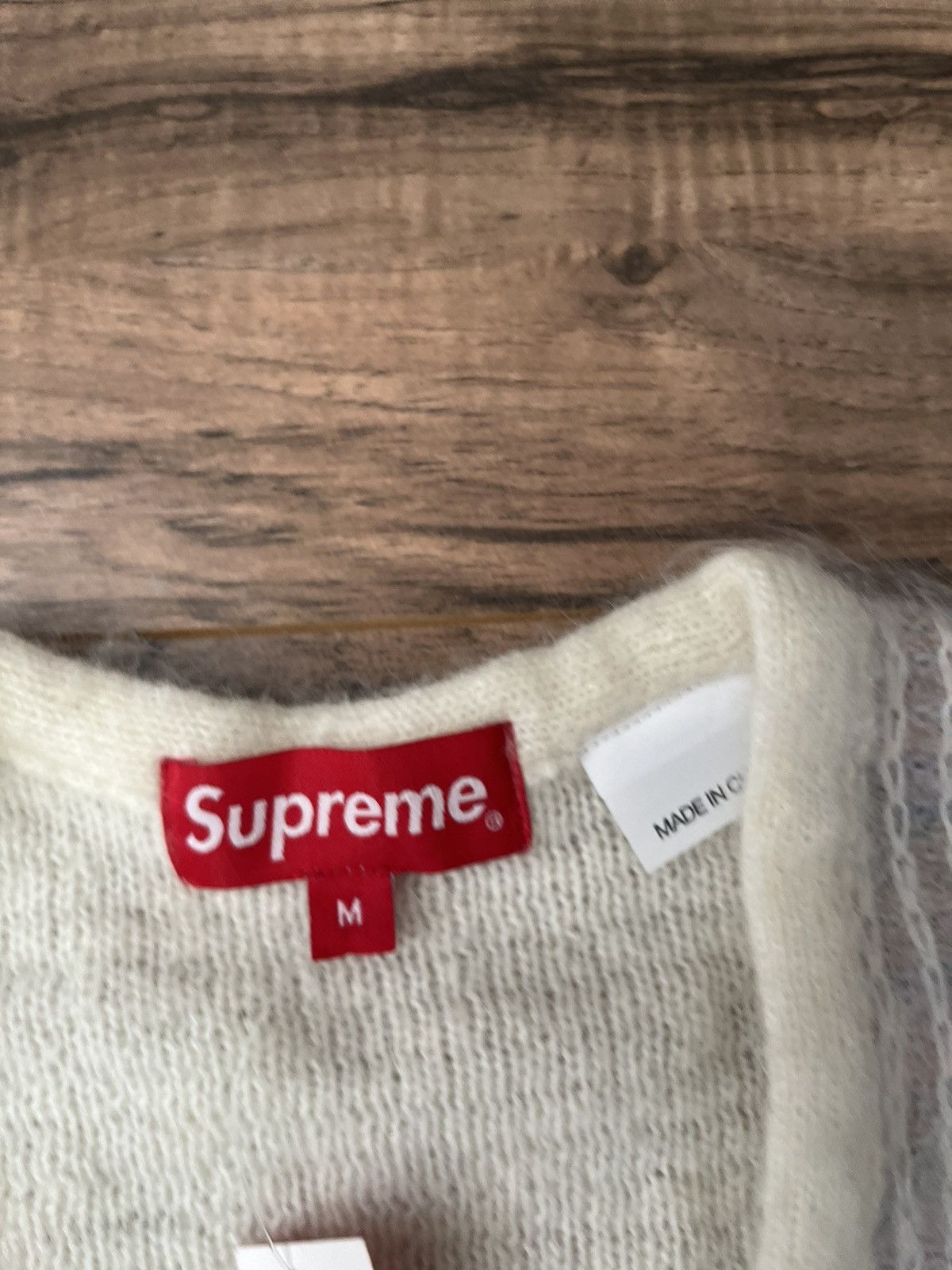 Supreme Supreme Brushed Grid Cardigan Size US M / EU 48-50 / 2 - 7 Thumbnail