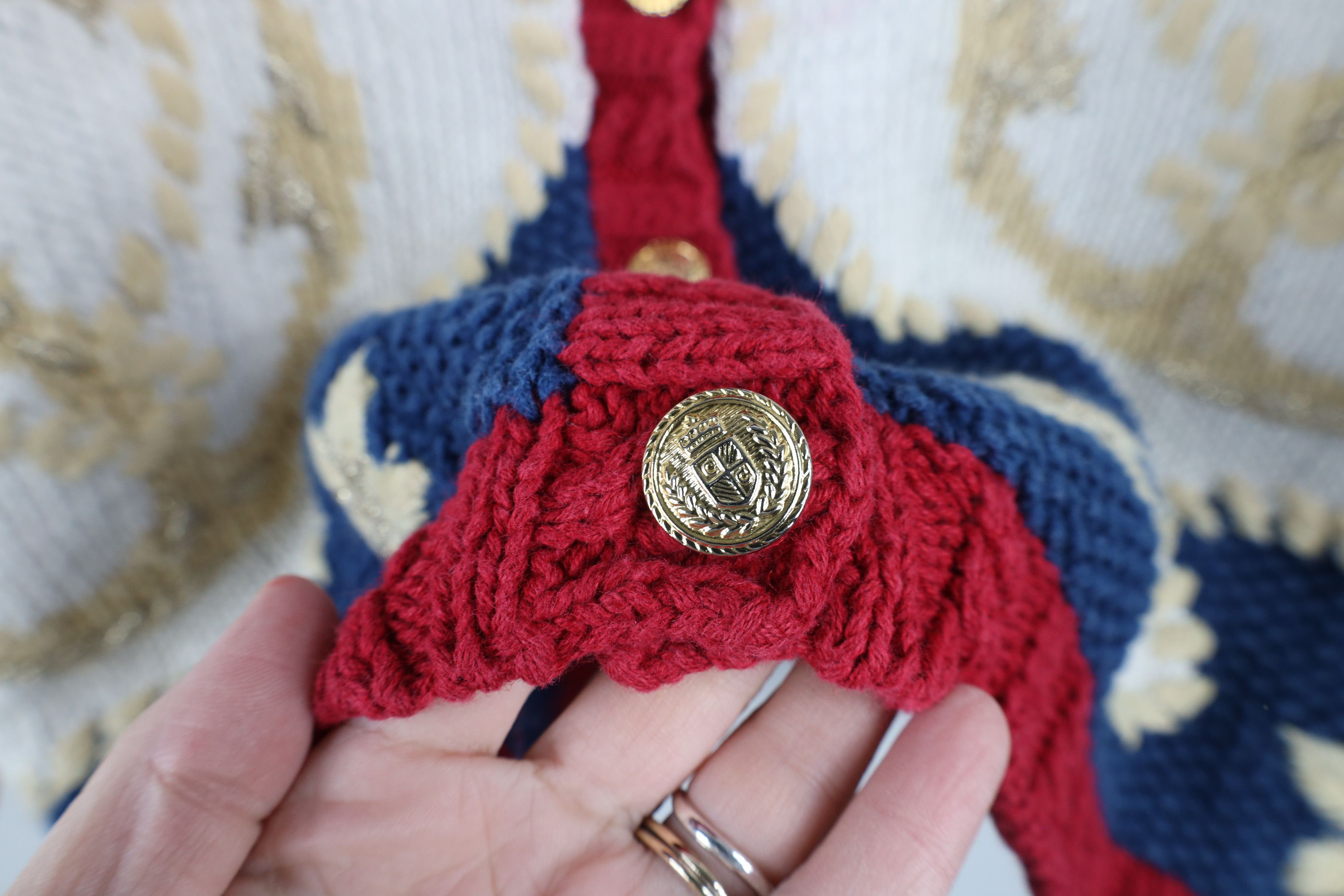 Vintage Vintage 90s Streetwear Flower Boat Anchor Cardigan Sweater Size M / US 6-8 / IT 42-44 - 10 Thumbnail