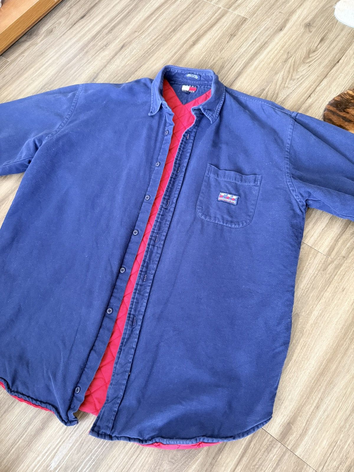 Tommy Hilfiger Vintage 90s Tommy Hilfiger Boardsports Shirt Heavyweight Size US L / EU 52-54 / 3 - 2 Thumbnail