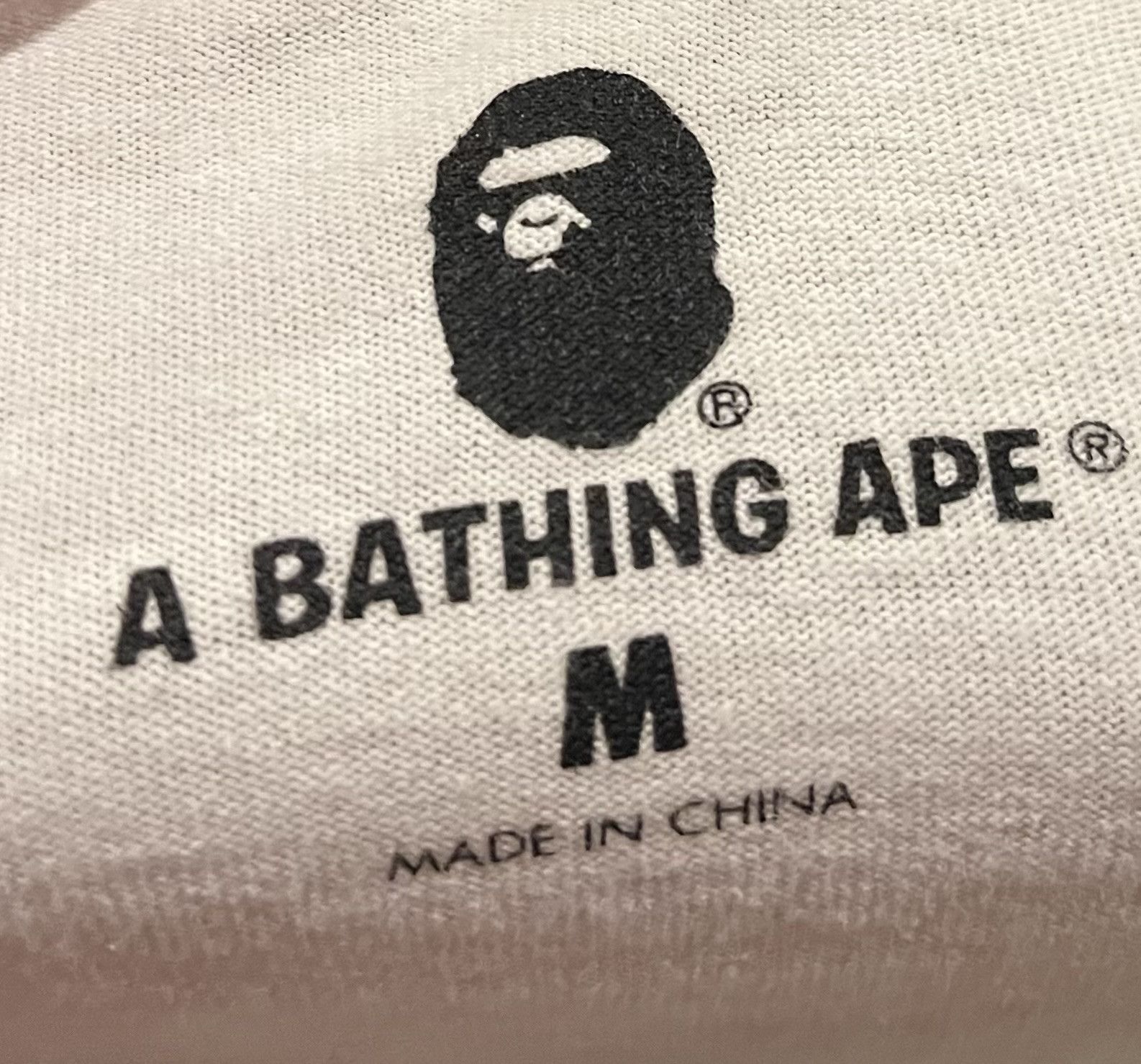 Bape Bape camo logo tee shirt Size US M / EU 48-50 / 2 - 4 Thumbnail