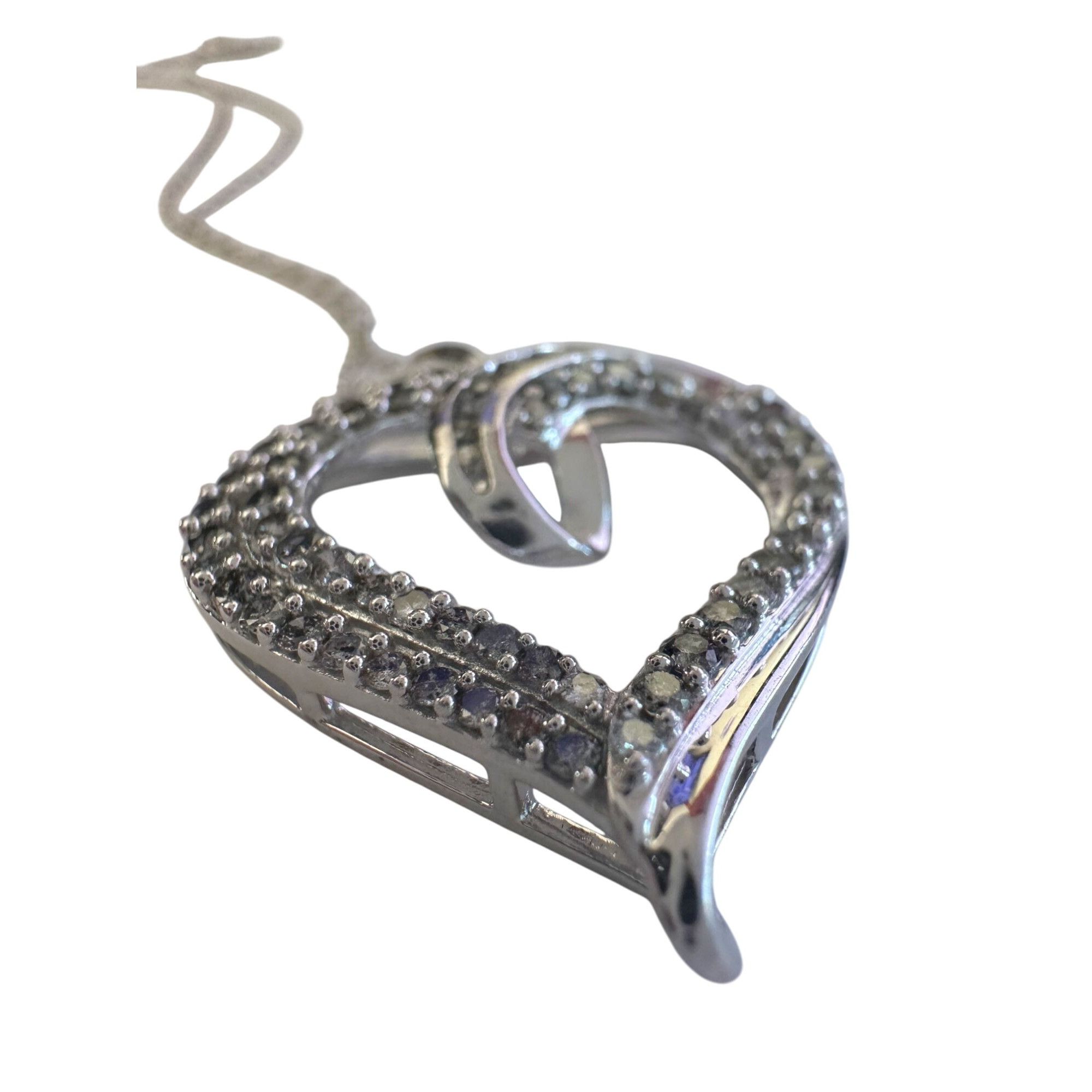Other Stunning 1 Ct Natural Diamond Heart Shaped Pendant with Chai Size ONE SIZE - 2 Thumbnail