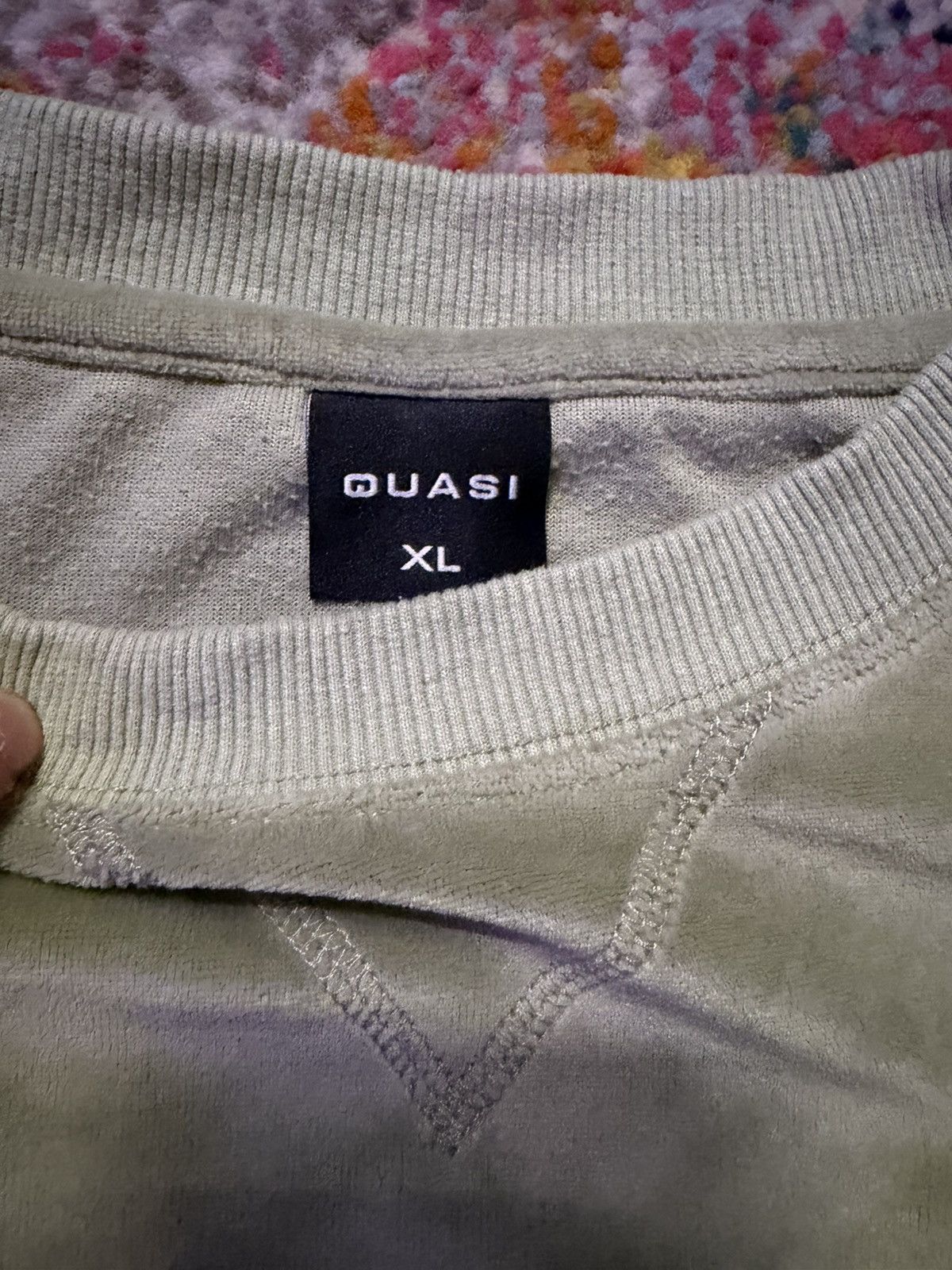 Quasi Skateboards Quasi Velour Crewneck Sweatshirt Size US XL / EU 56 / 4 - 3 Thumbnail
