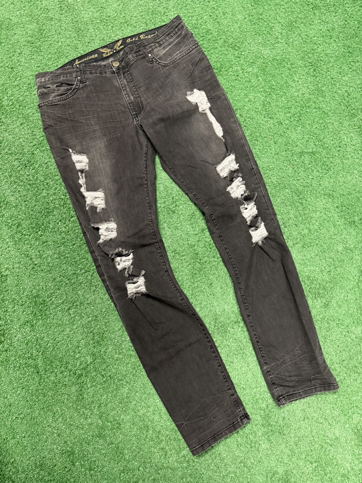 Robins Jeans Black robin jeans with the wings Size US 36 / EU 52 - 1 Thumbnail