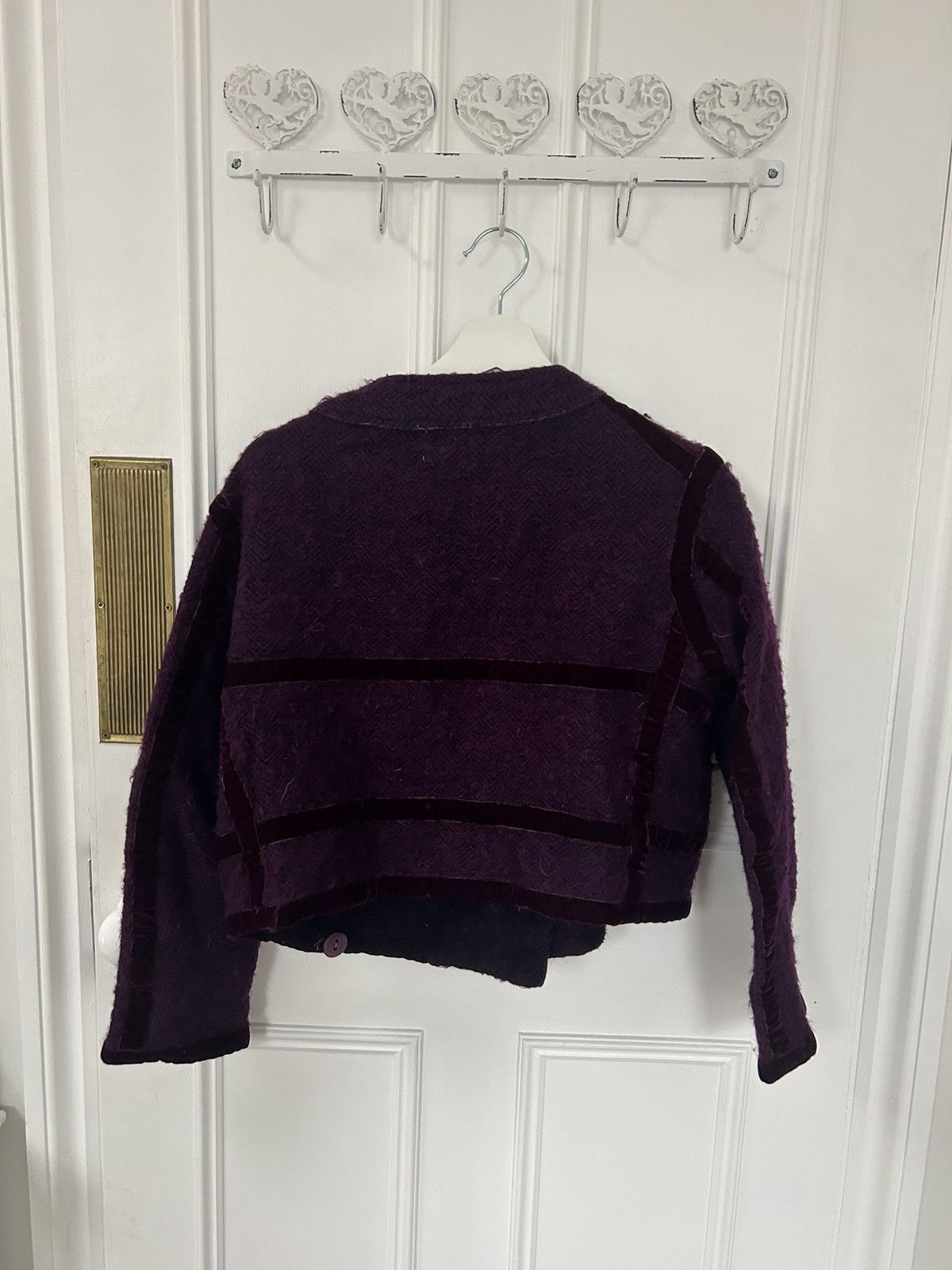 Voyage Vintage Voyage Plum Cropped Jacket (90s) Size S / US 4 / IT 40 - 3 Thumbnail