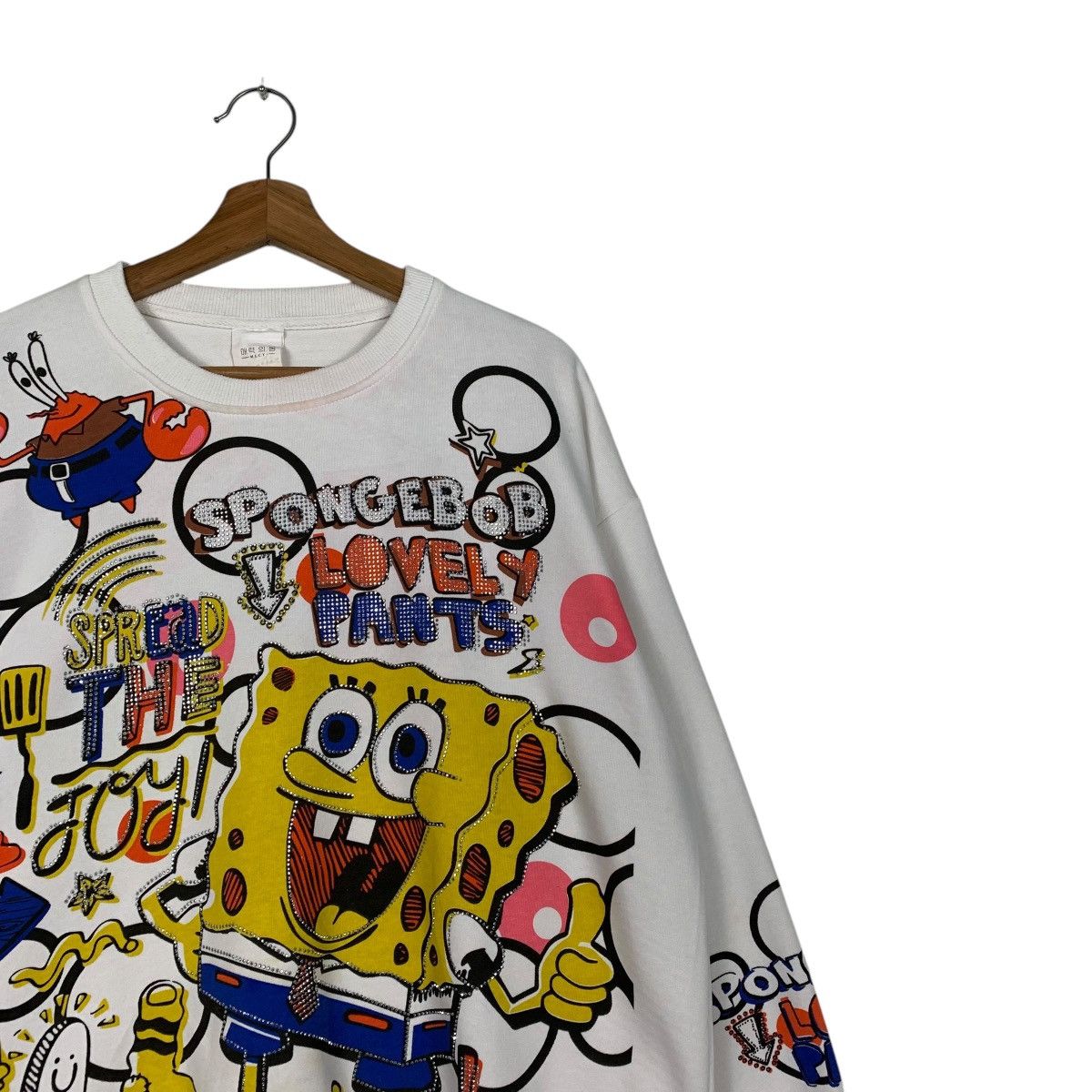 Japanese Brand Spongebob Lovely Pants Fullprint Sweatshirt Size US M / EU 48-50 / 2 - 5 Thumbnail