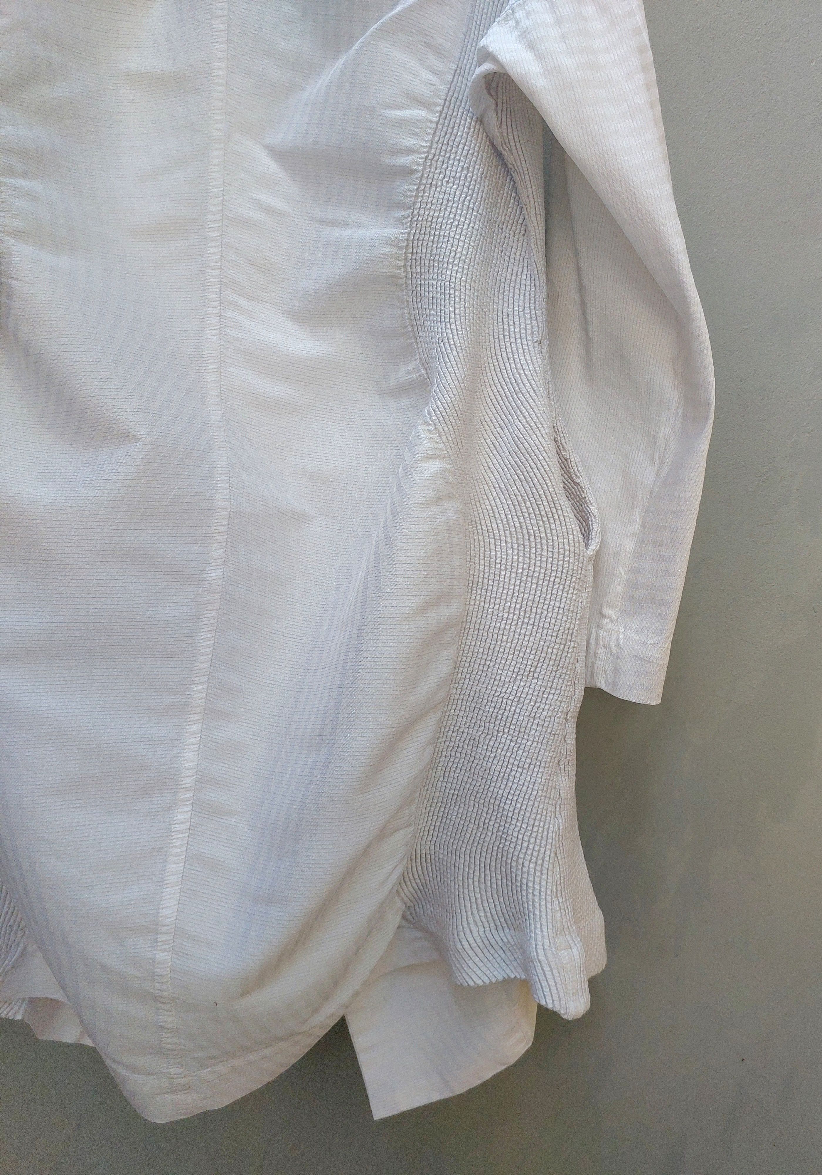 Issey Miyake Issey Miyake White Long Coat Size XS / US 0-2 / IT 36-38 - 8 Thumbnail
