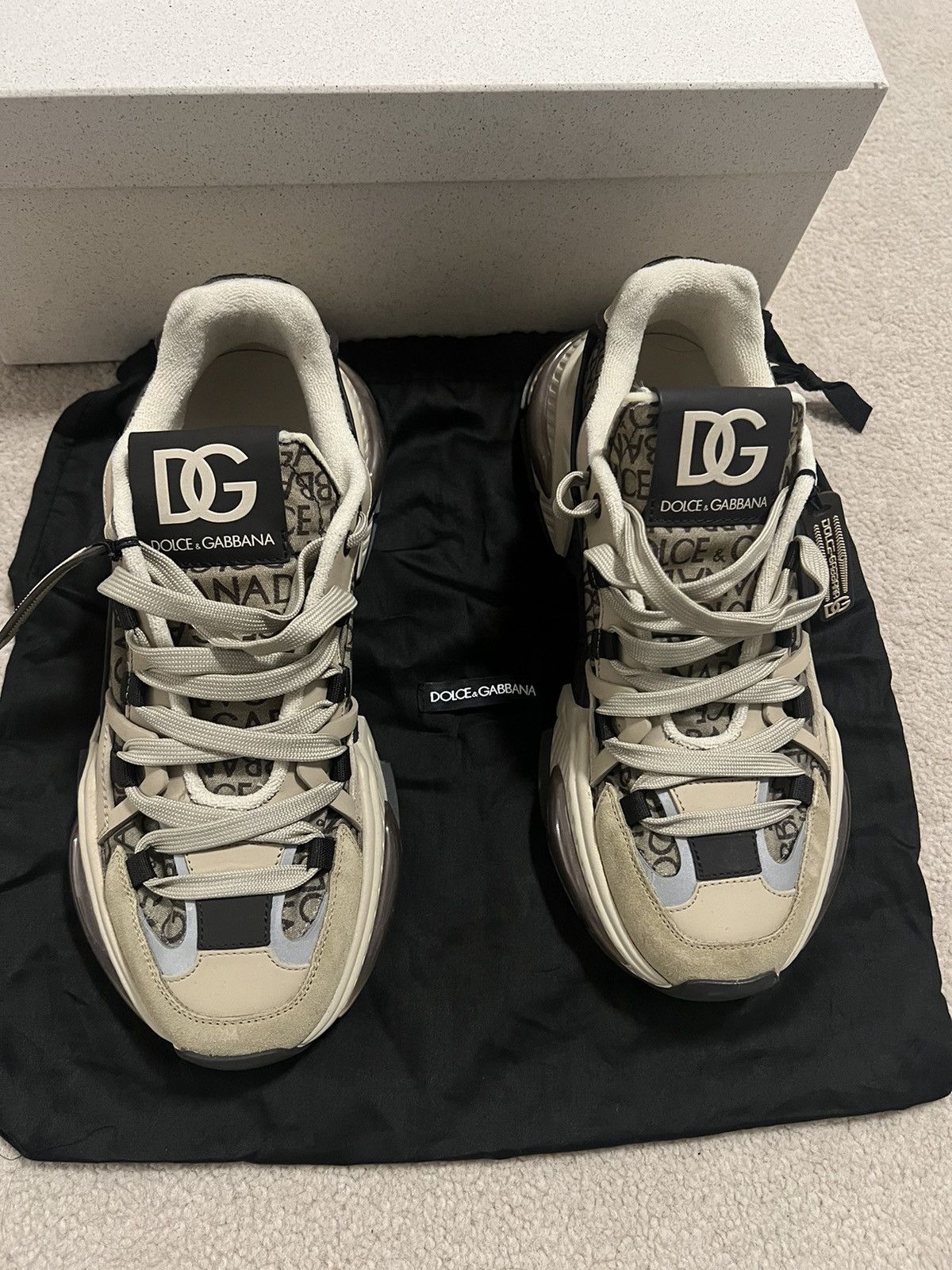 Dolce & Gabbana Dolce & Gabbana Sneakers – Beige/Cream Size US 10 / EU 43 - 1 Thumbnail