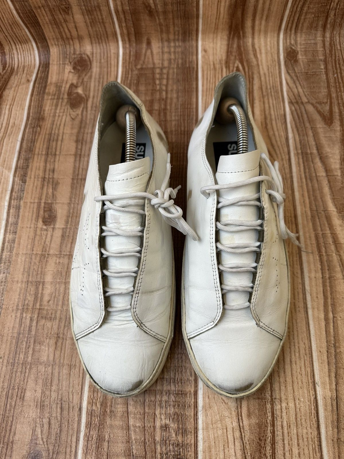 Golden Goose Golden Goose GGDB Superstar White Leather Lowtop Sneaks Size US 9 / EU 42 - 2 Thumbnail