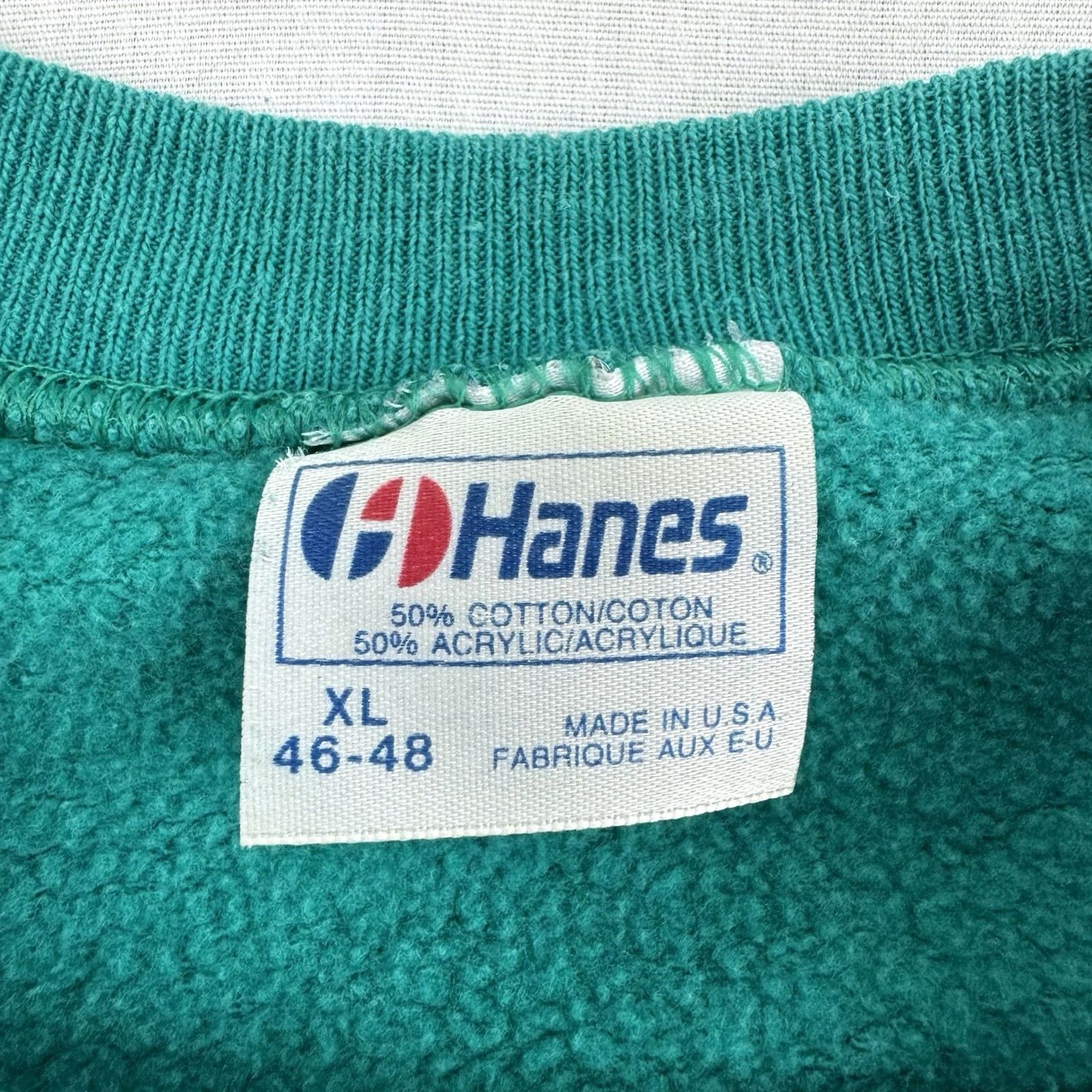 Hanes VINTAGE Hanes Sweatshirt Crewneck XL Men Blue USA 80s 90s Wildwood NJ Raglan Travel Size US XL / EU 56 / 4 - 4 Thumbnail