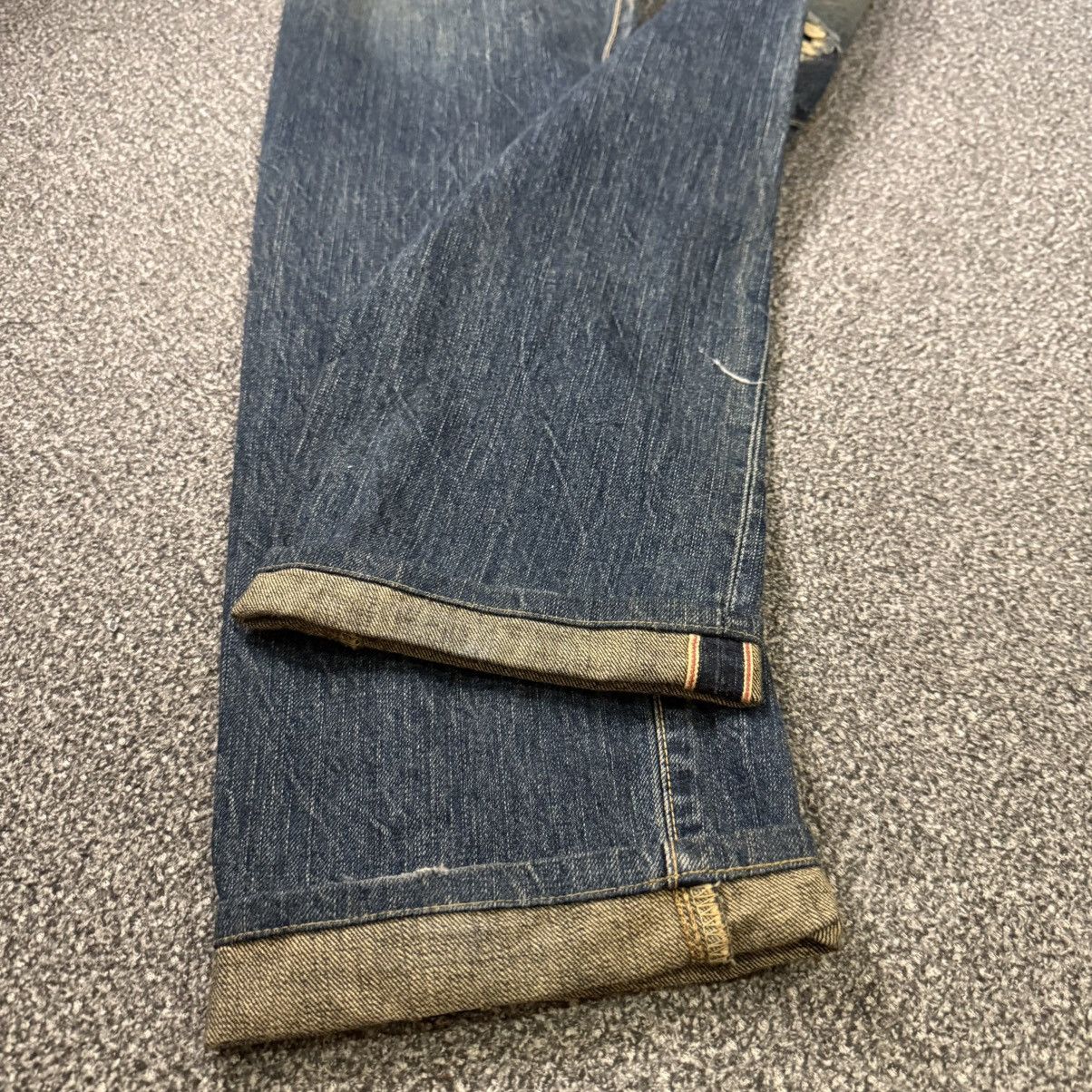If Six Was Nine Vtg Archival Selvedge Edwin 505s Thrashed Distressed Mud Size US 29 - 10 Thumbnail
