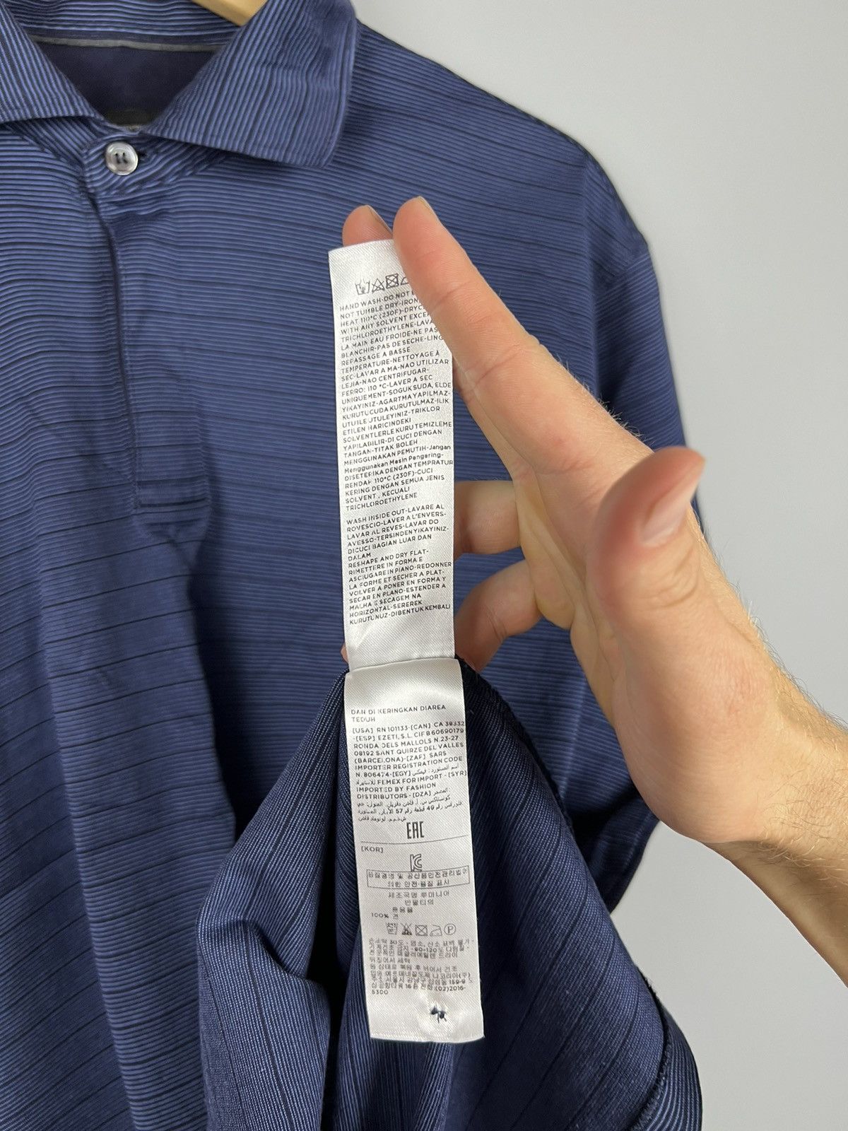 Ermenegildo Zegna (L) Rare Ermenegildo Zegna Polo Shirt stripe Size US L / EU 52-54 / 3 - 6 Thumbnail