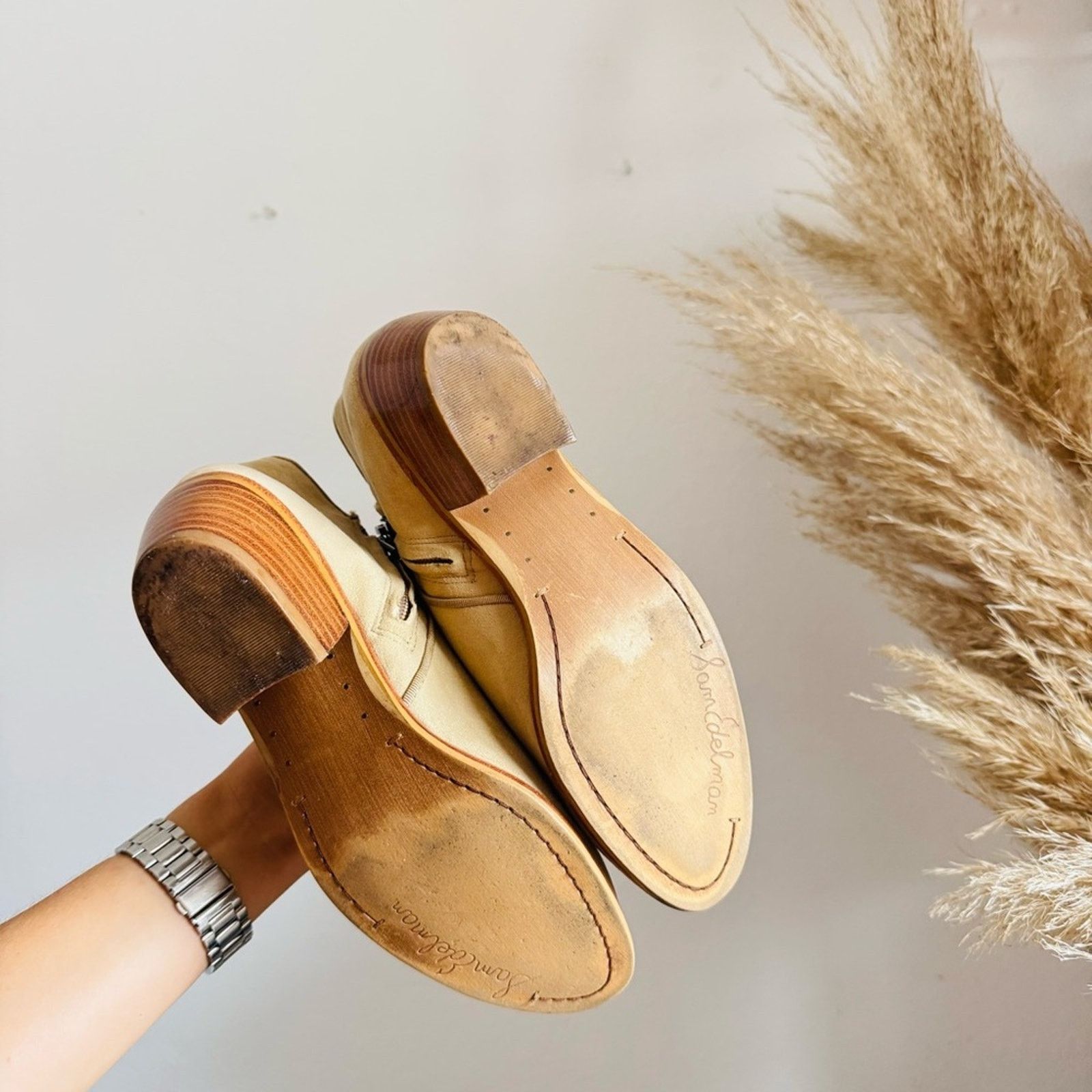 Sam Edelman SAM EDELMAN Beige Tan Suede Leather $170 Boot Booties Shoe 6 Size US 6 / IT 36 - 4 Thumbnail