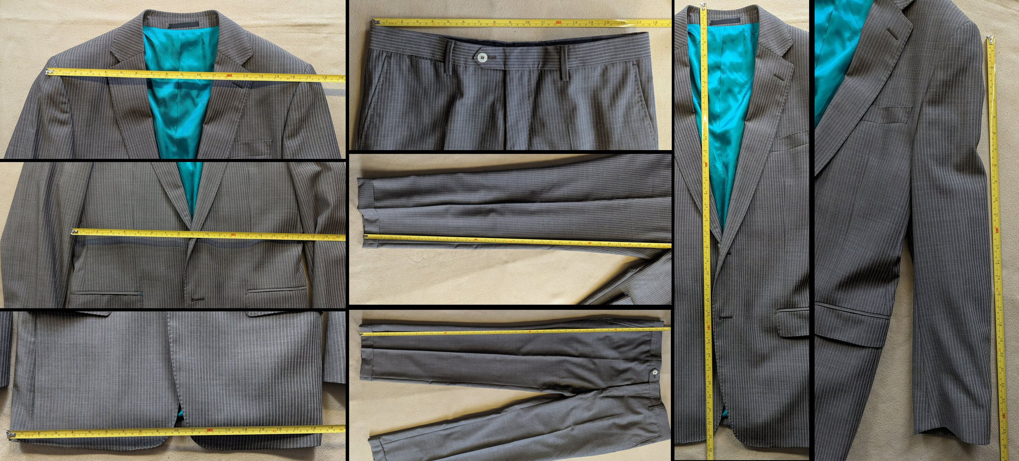Versace Versace 2-Button Single Breasted Brown Suit IT50/US40 NWT Size 40R - 9 Thumbnail