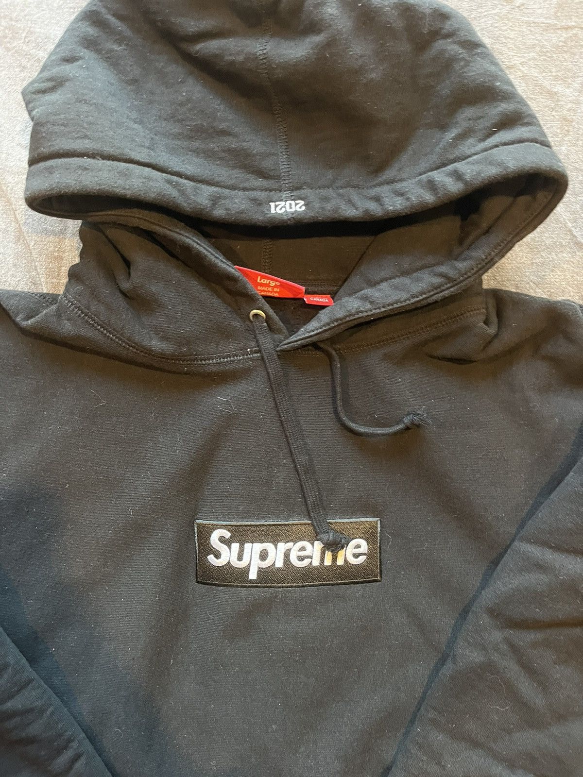 Supreme Supreme Box Logo Hooded Sweatshirt (FW 21) Size US L / EU 52-54 / 3 - 4 Thumbnail