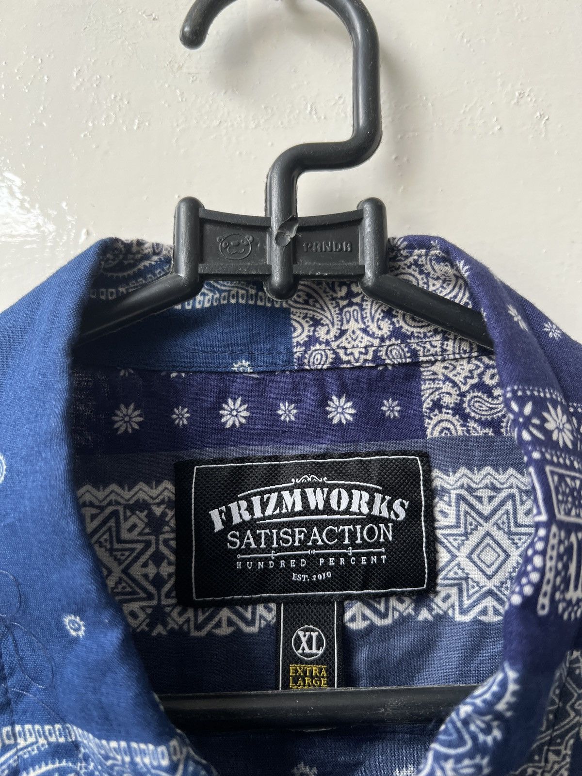 FrizmWORKS FREE TAX! Bandana Paisley Shirt Size US XL / EU 56 / 4 - 6 Thumbnail