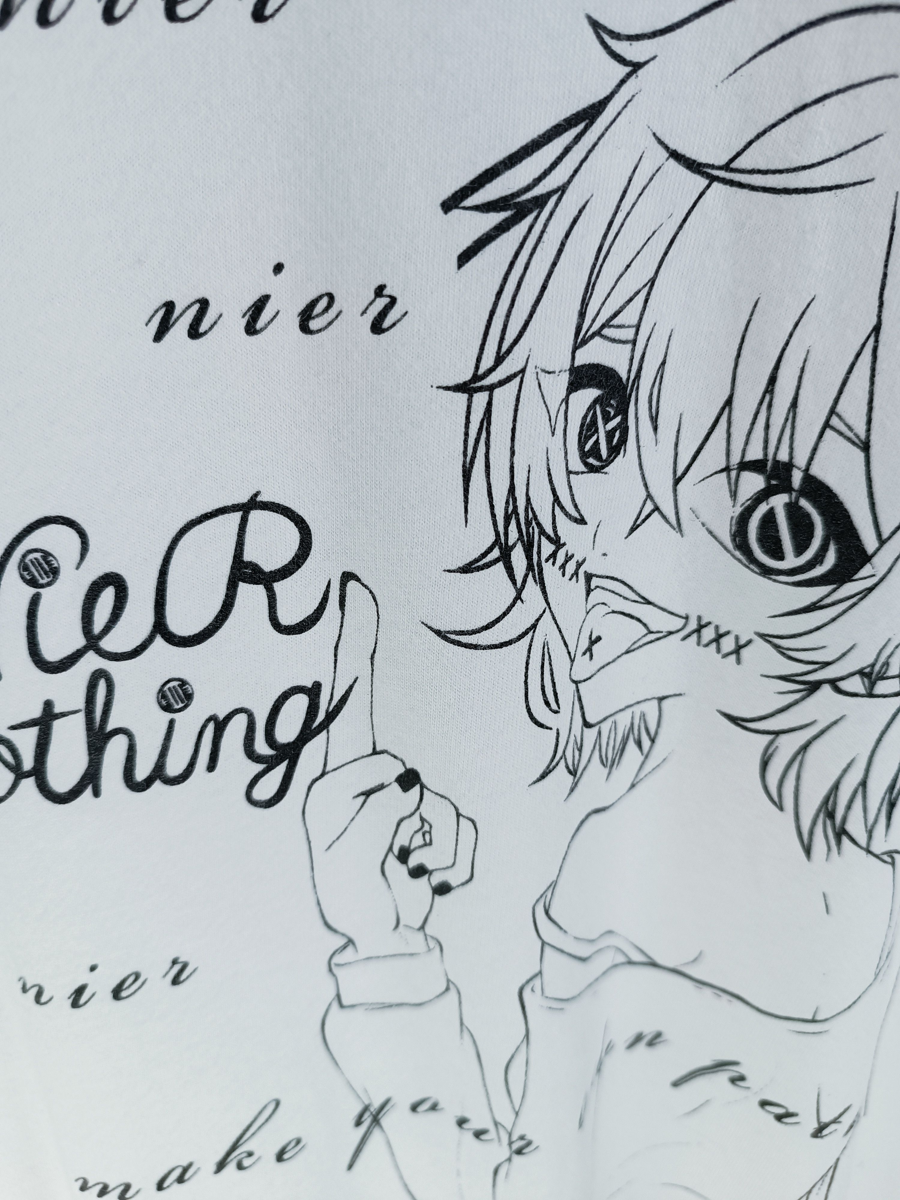 Anime VINTAGE Y2K NIER CLOTHING CUTE ANIME WAIFU TEE Size US L / EU 52-54 / 3 - 11 Thumbnail
