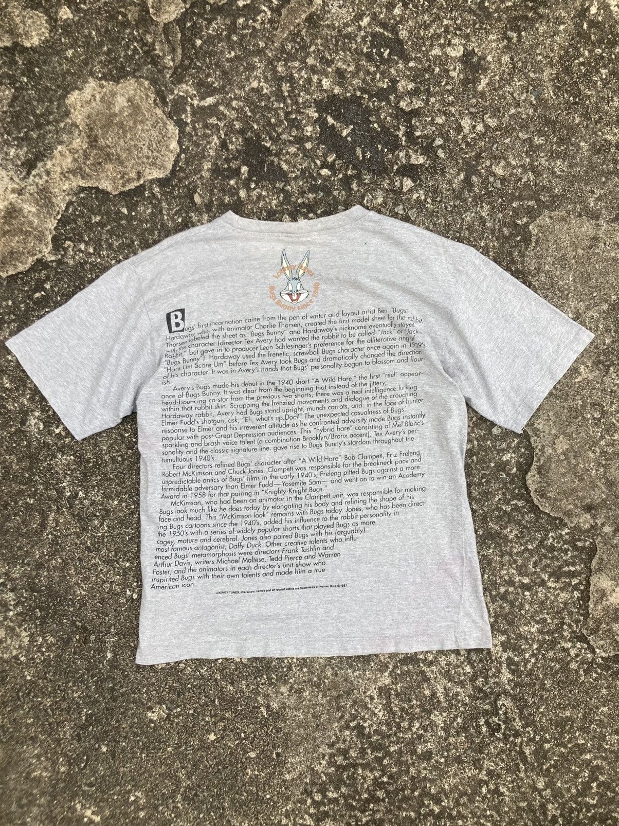 Warner Bros 1997 Looney Tunes Bugs Bunny Double Sided Warner Bros Tee Size US M / EU 48-50 / 2 - 2 Thumbnail