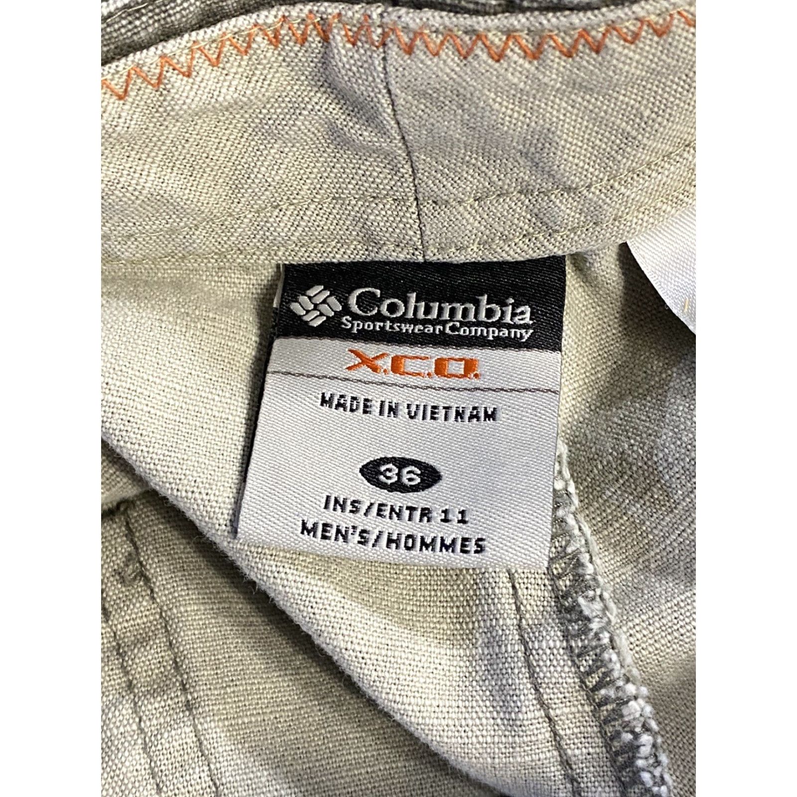 Vintage Columbia Cargo Shorts Mens Flat Front 36 Green Canvas Size US 36 / EU 52 - 4 Thumbnail